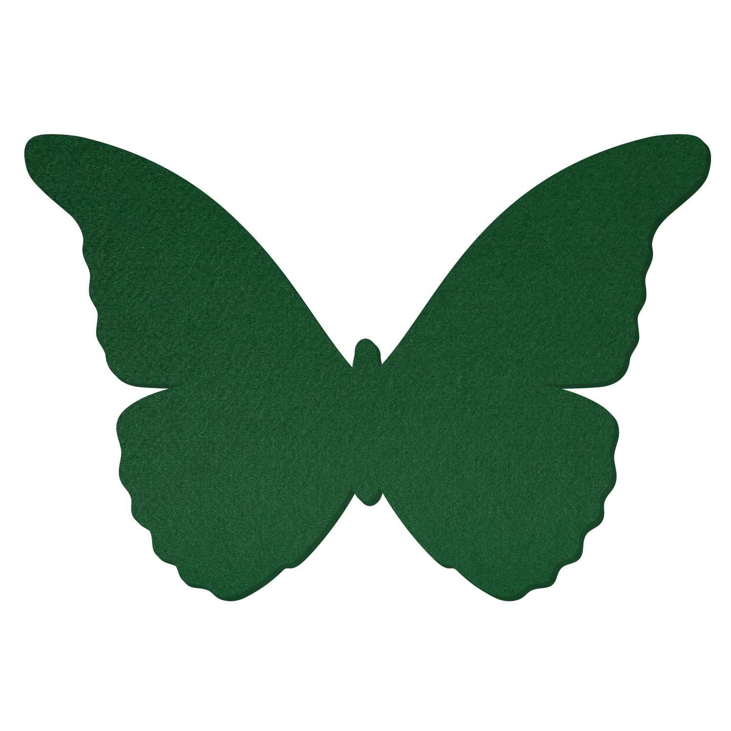 Schmetterling Filz Zuschnitt Dunkelgrün 3-60cm