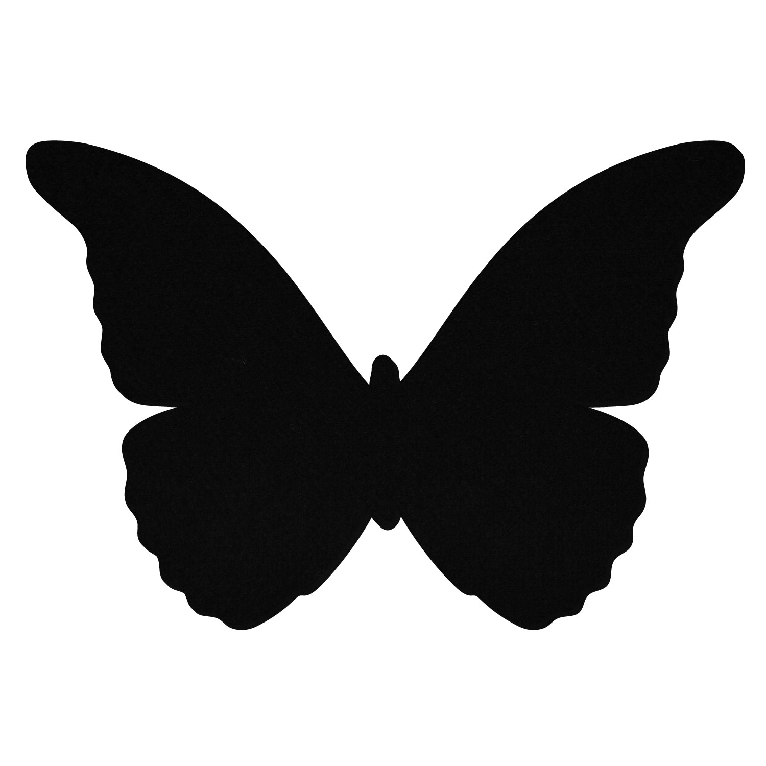 Schmetterling Filz Zuschnitt Schwarz 3-60cm