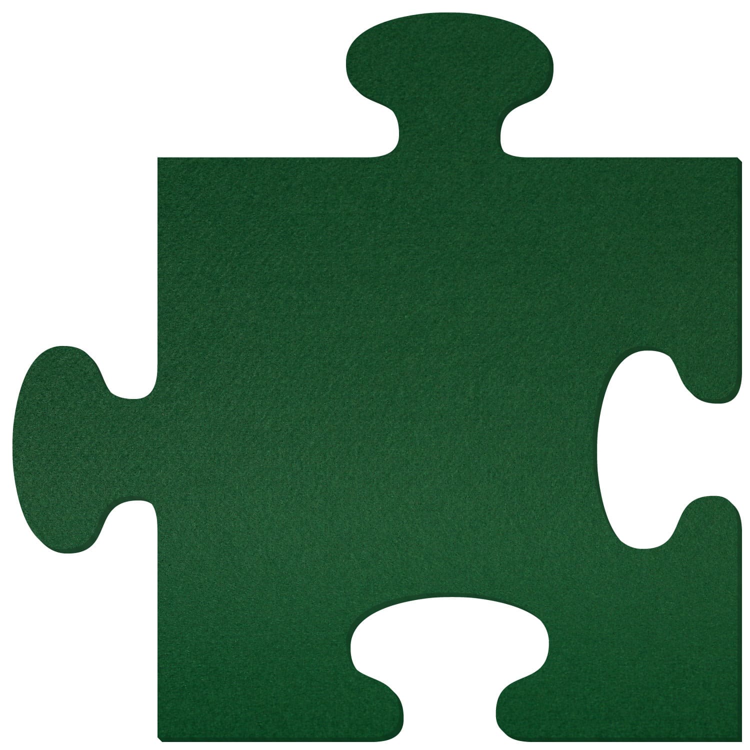 Puzzleteil Filz Zuschnitt Dunkelgrün 3-60cm