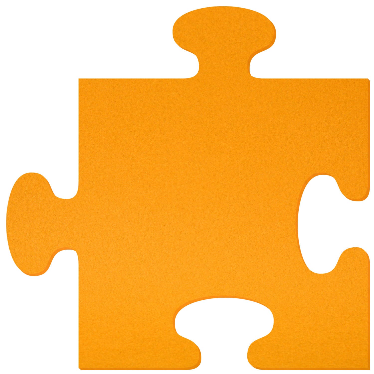 Puzzleteil Filz Zuschnitt Gelb 3-60cm