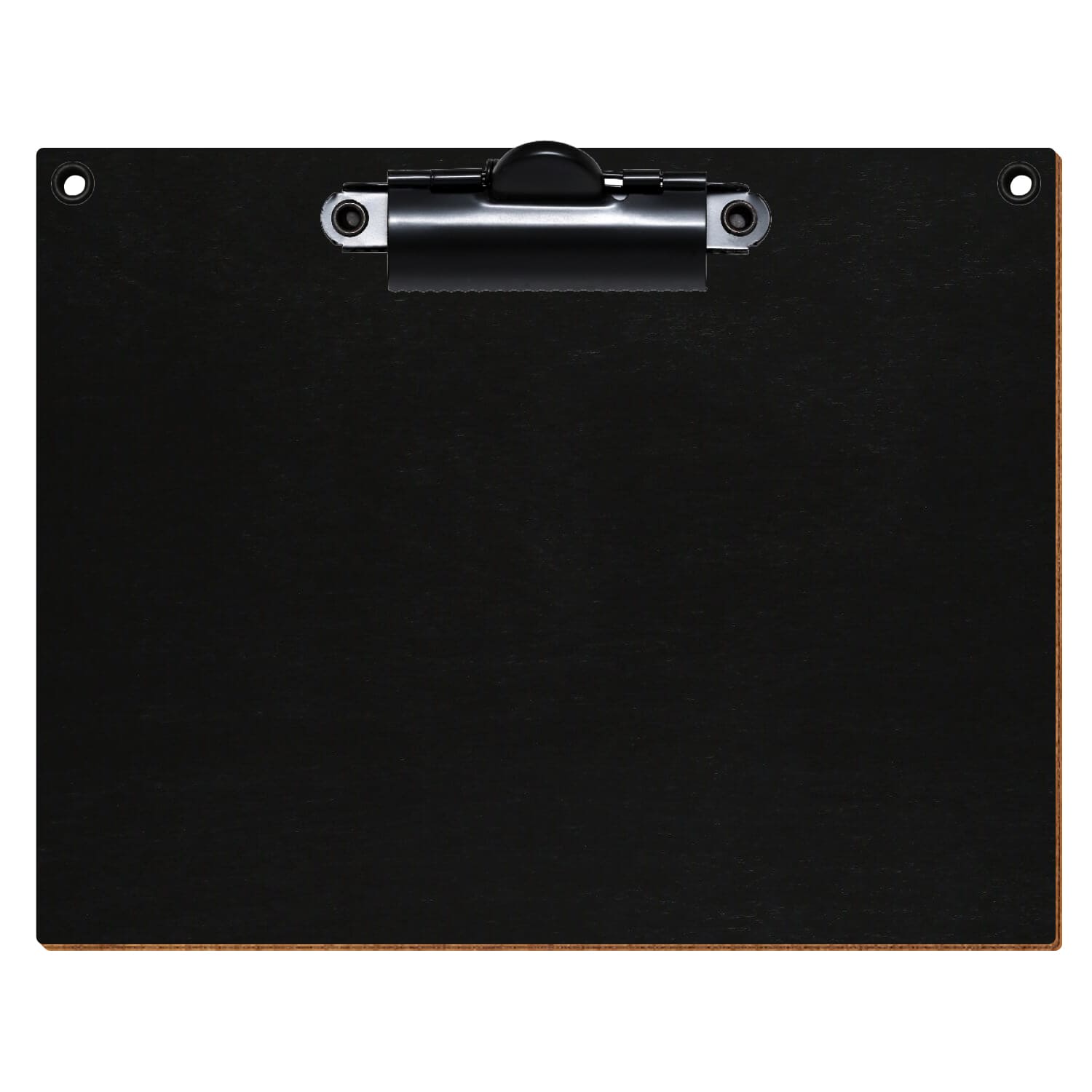 Klemmbrett Standardform Schwarz mit 2 Ösen A6 querkant Zahnklemme schwarz