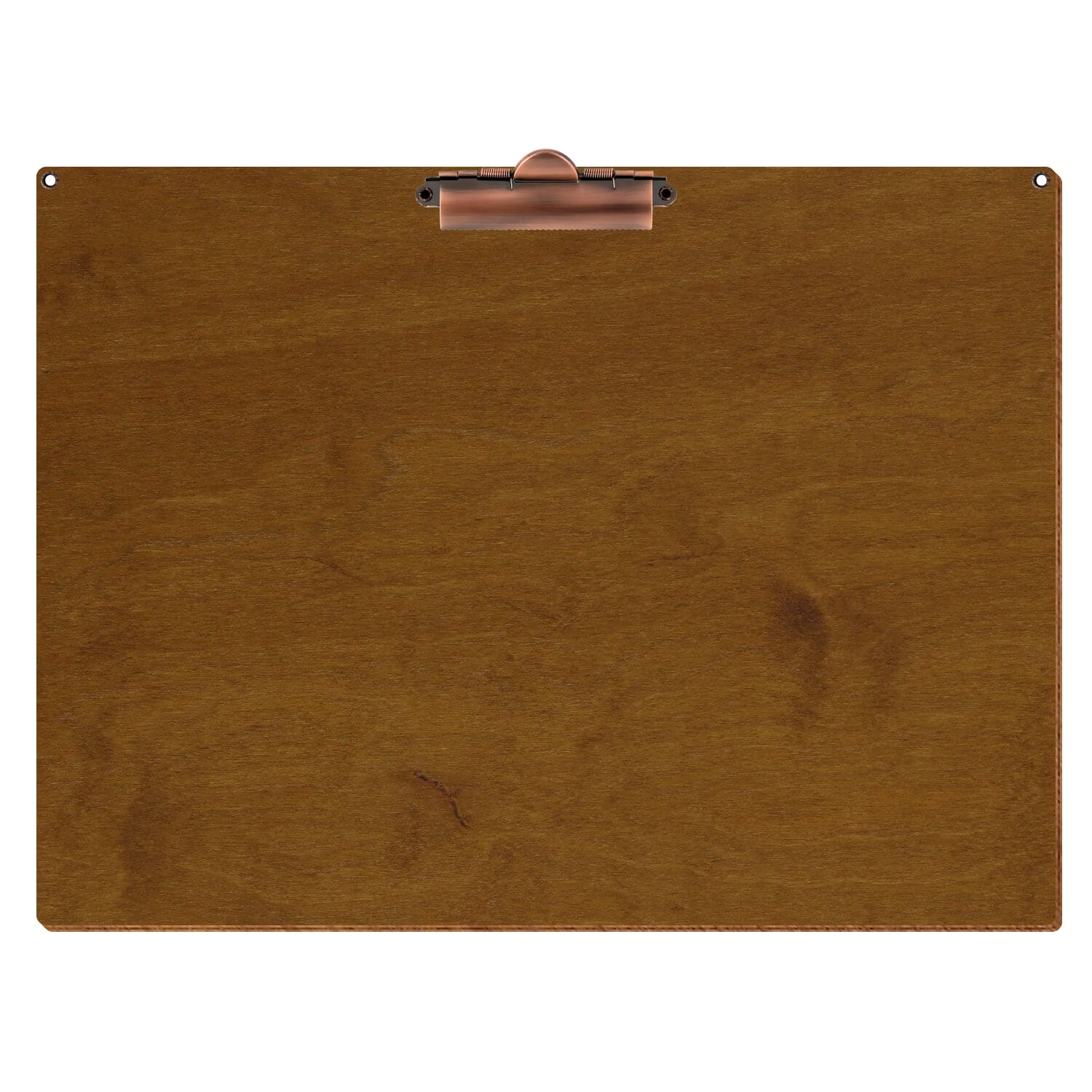 Klemmbrett Standardform Teak mit 2 Ösen A3 querkant Zahnklemme Kupfer