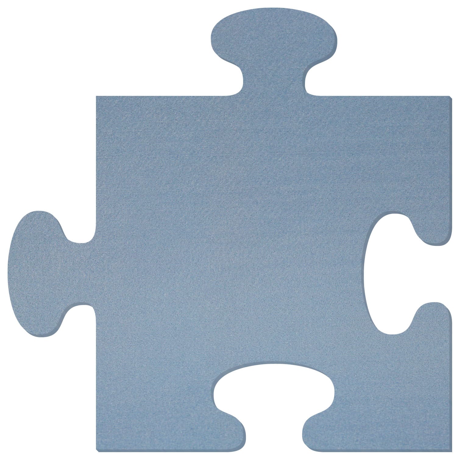 Puzzleteil Filz Zuschnitt Hellblau 3-60cm