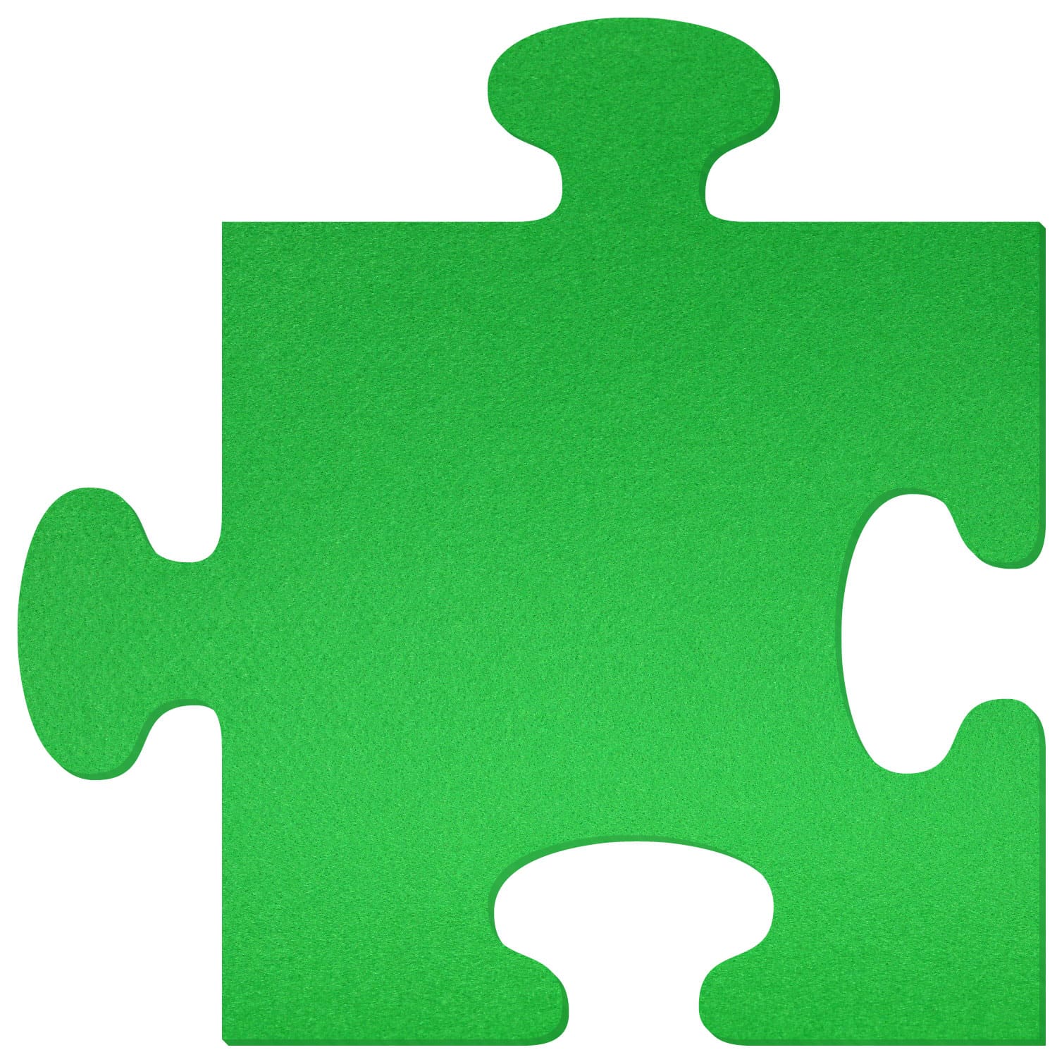 Puzzleteil Filz Zuschnitt Hellgrün 3-60cm