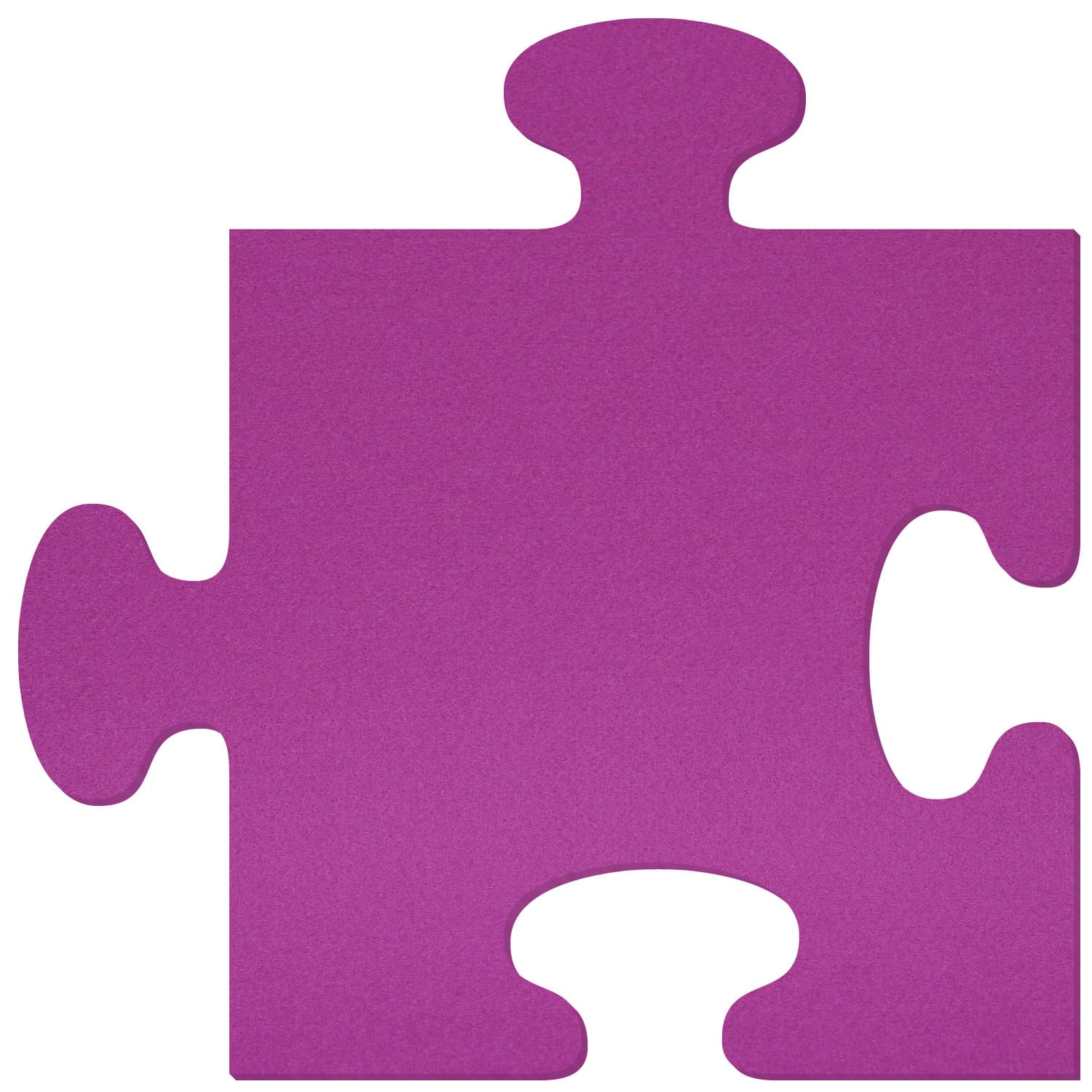 Puzzleteil Filz Zuschnitt Lila 3-60cm
