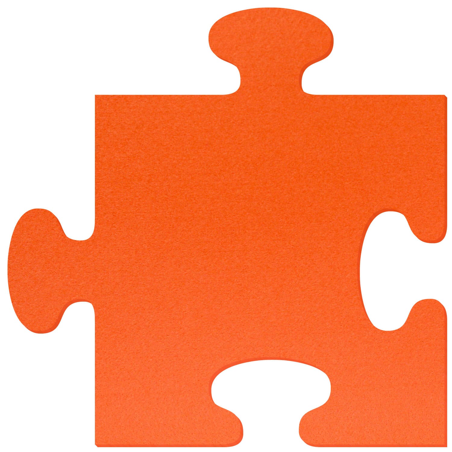 Puzzleteil Filz Zuschnitt Orange 3-60cm