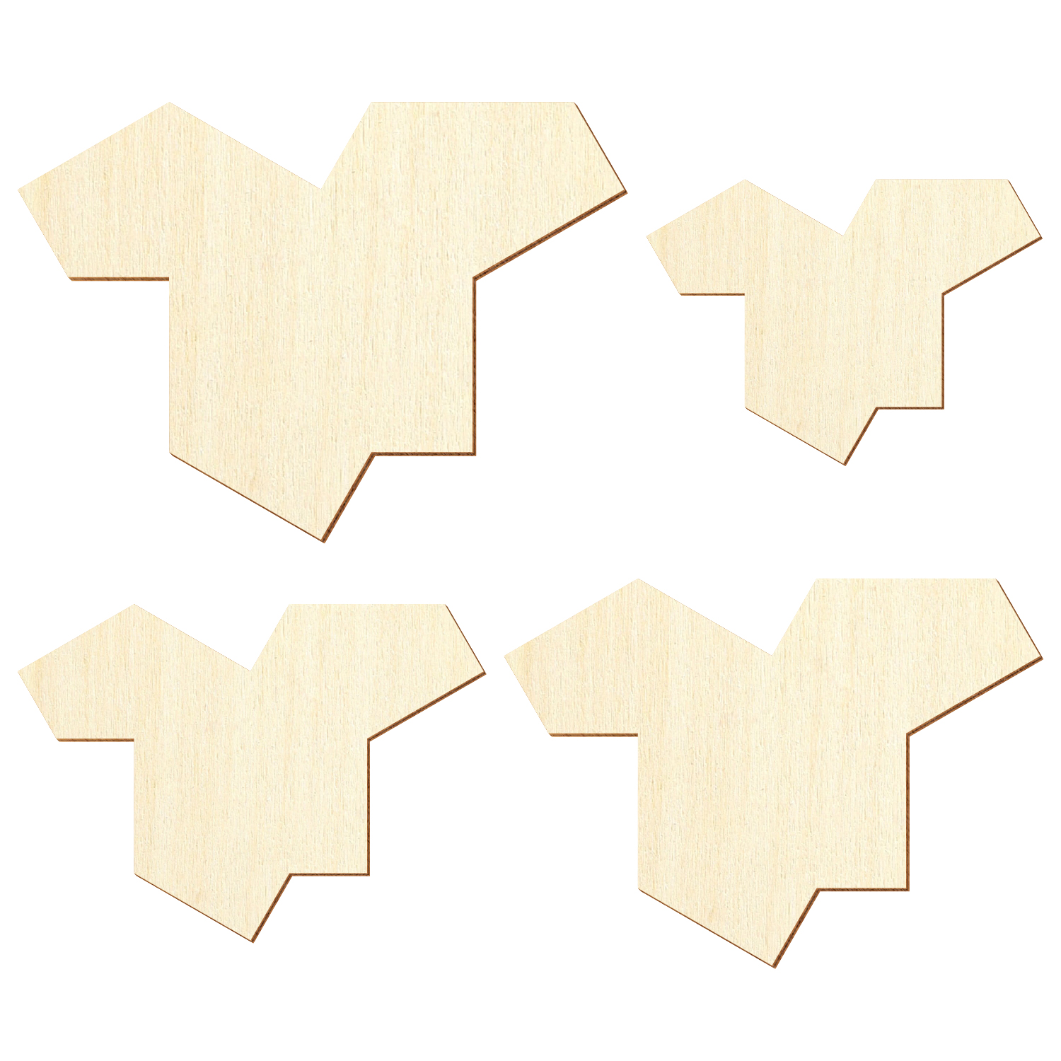 Holz EinStein Kachel Puzzle - 3-50 cm Deko Basteln Gruppe