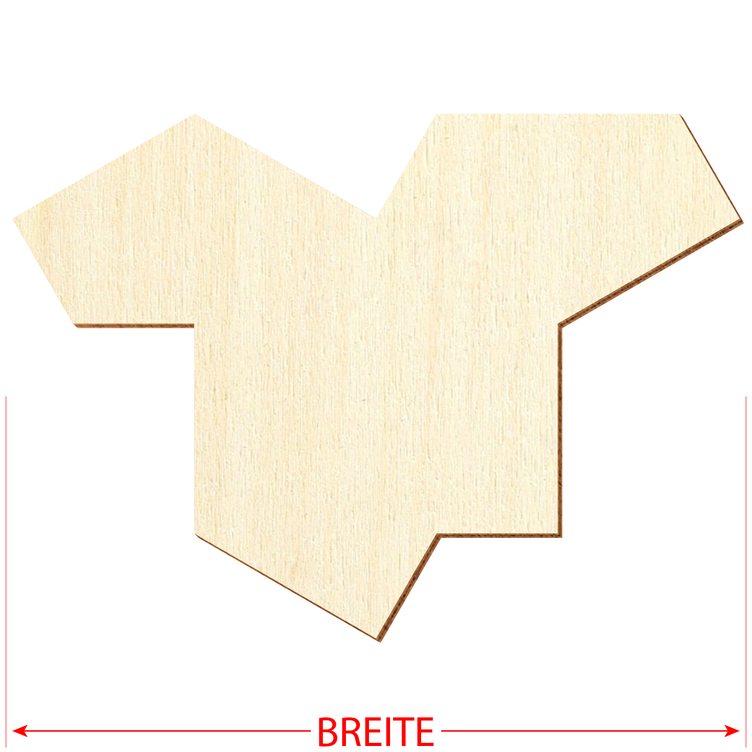 Holz EinStein Kachel Puzzle - 3-50 cm Deko Basteln Größe