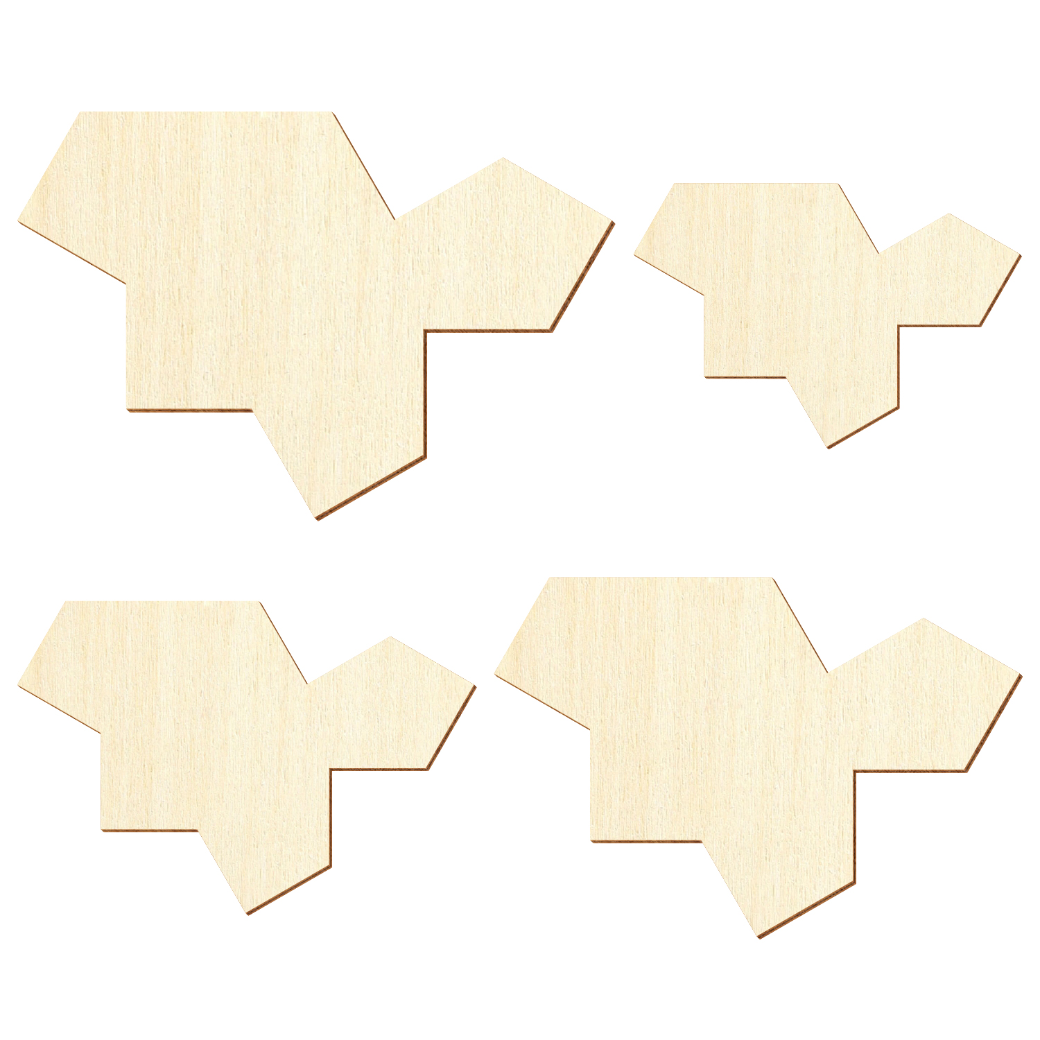 Holz EinStein V2 Kachel Puzzle - 3-50 cm Deko Basteln Gruppe