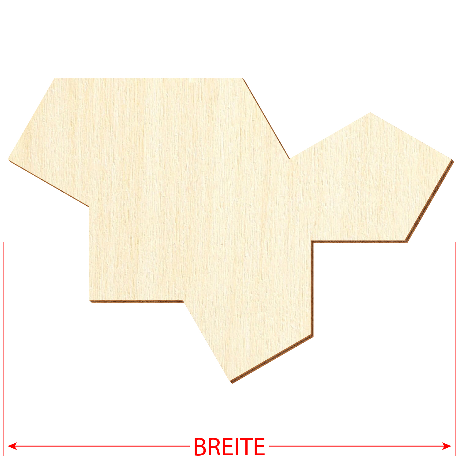 Holz EinStein V2 Kachel Puzzle - 3-50 cm Deko Basteln Größe