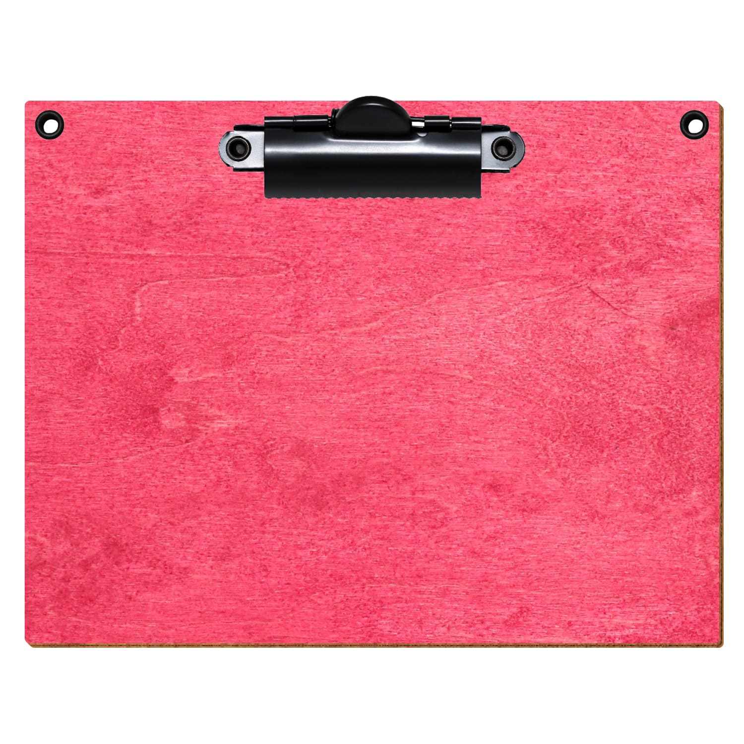 Klemmbrett Standardform Dunkelpink mit 2 Ösen A6 querkant Zahnklemme schwarz