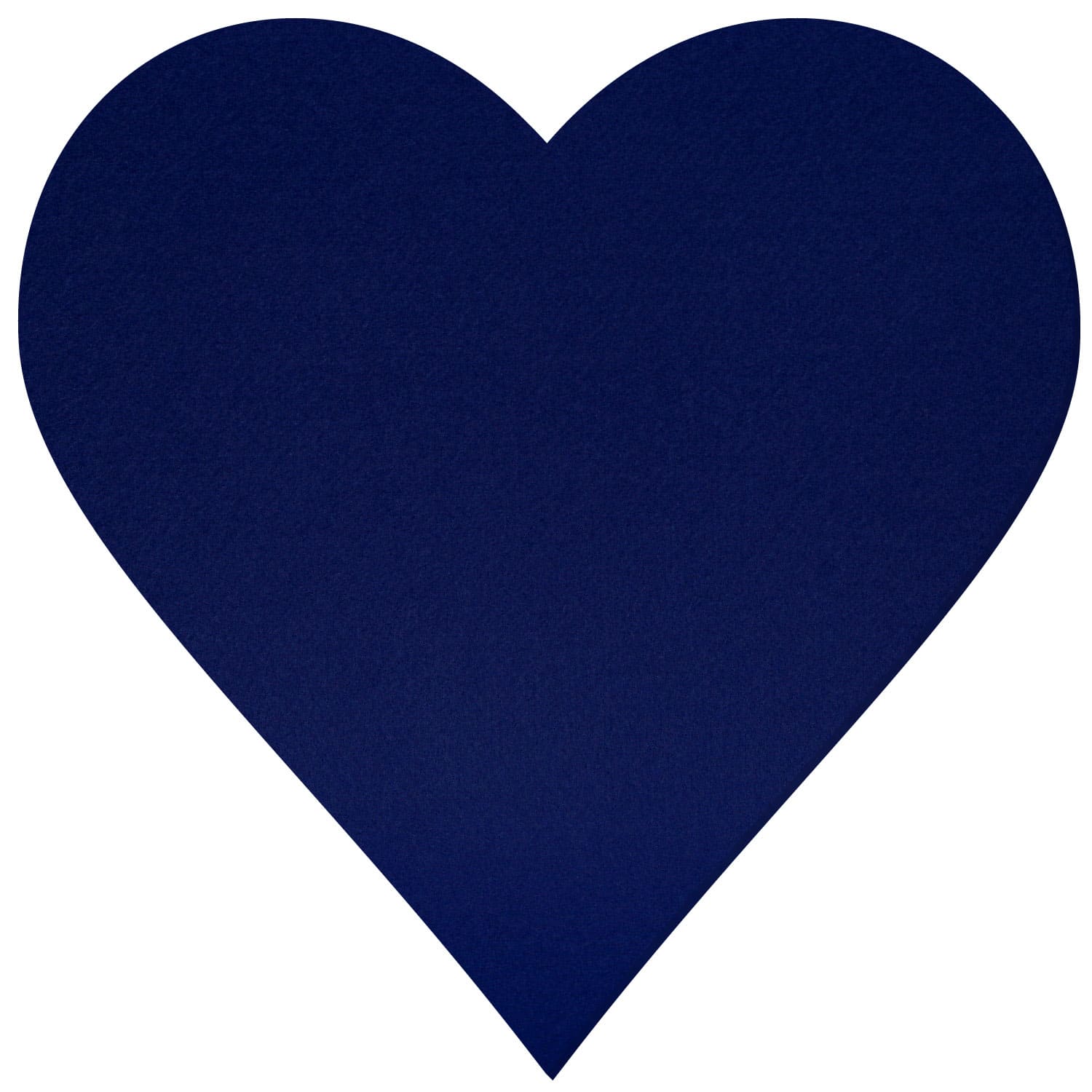 Herz Filz Zuschnitt Blau 3-60cm