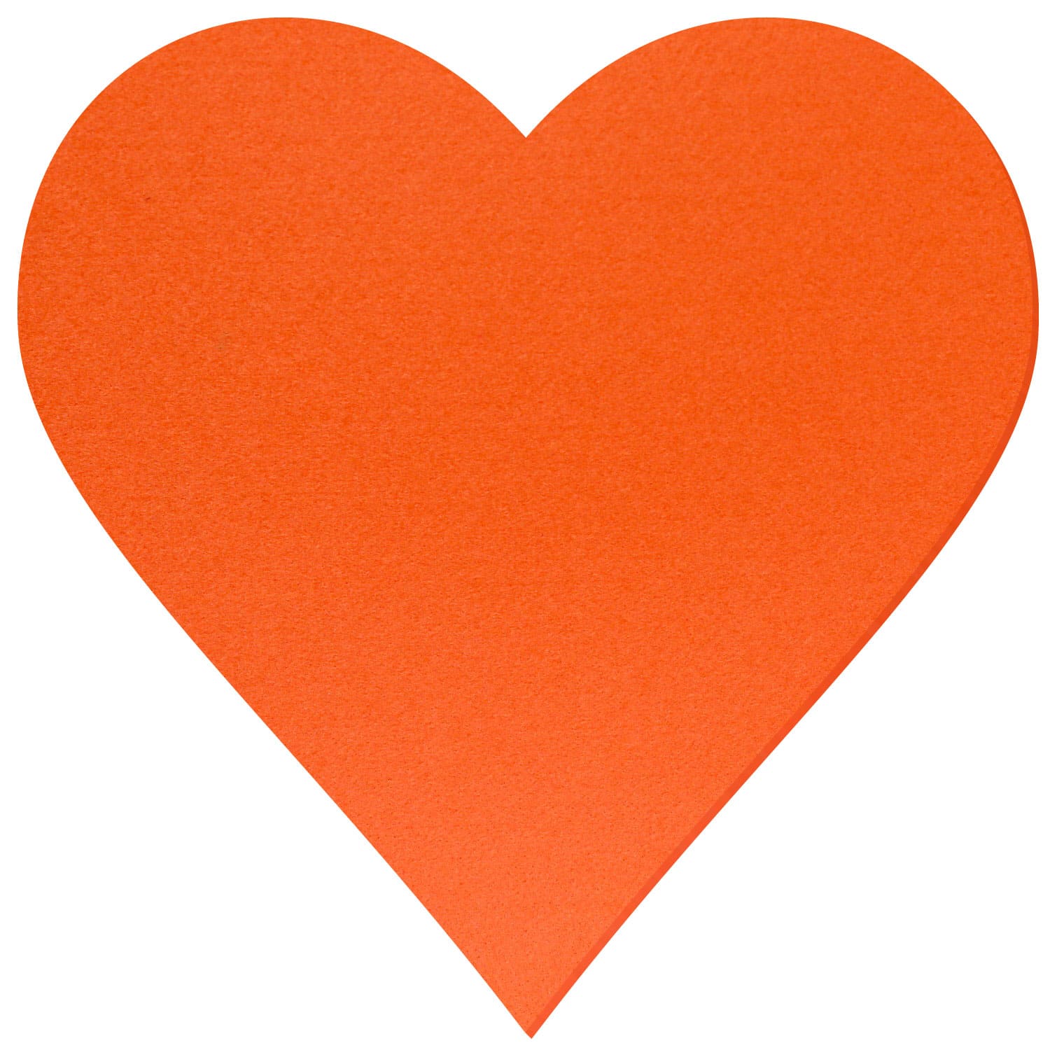 Herz Filz Zuschnitt Orange 3-60cm