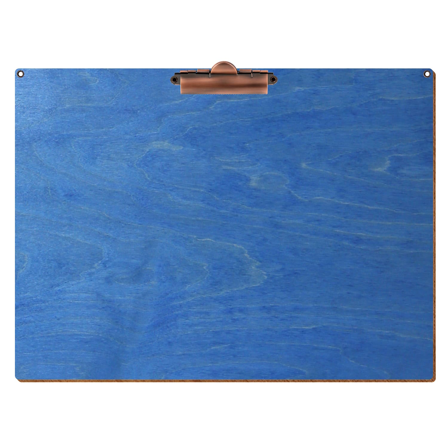 Klemmbrett Standardform Kornblumenblau mit 2 Ösen A3 hochkant Zahnklemme Kupfer