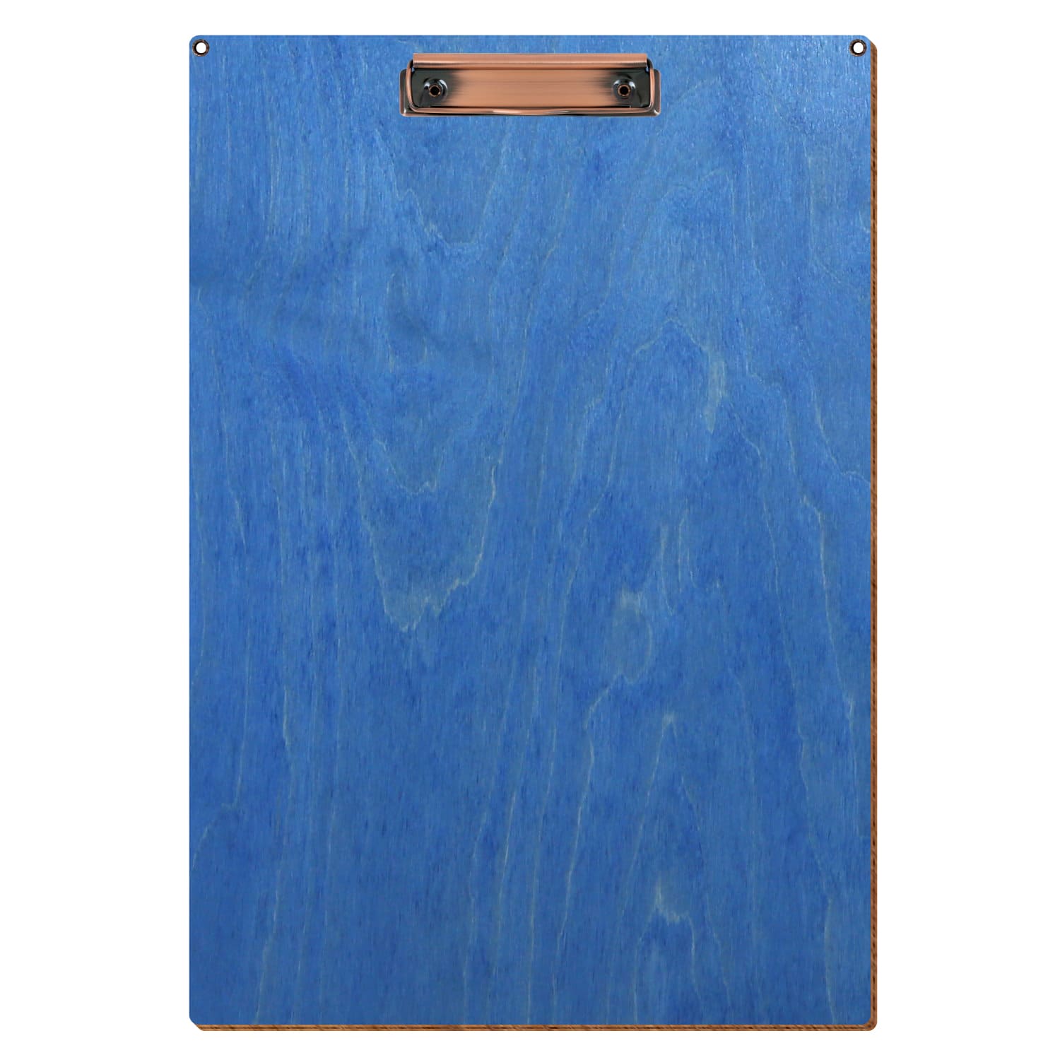 Klemmbrett Standardform Kornblumenblau mit 2 Ösen A3 hochkant Bügelklemme Kupfer