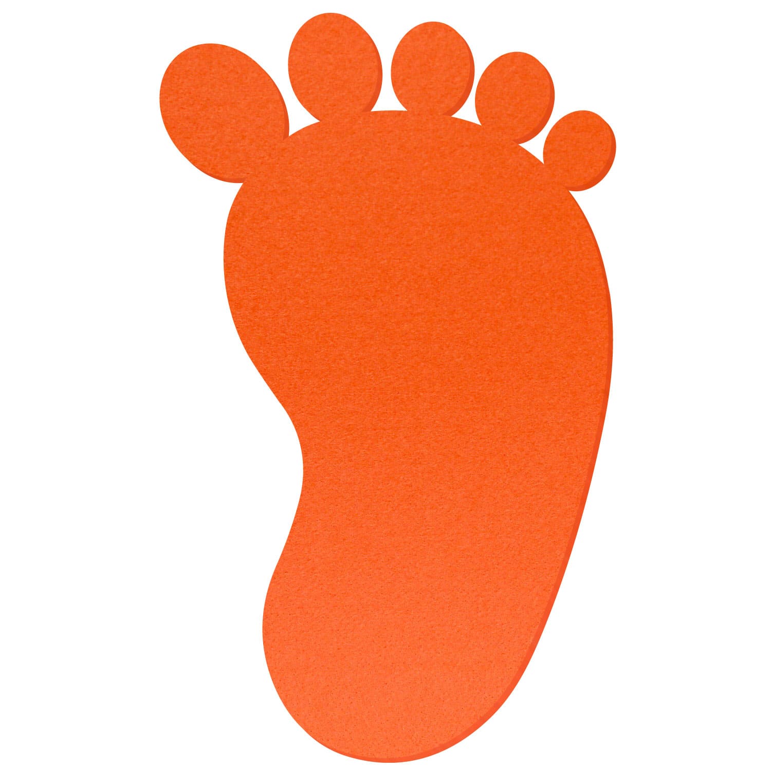 Fuß Filz Zuschnitt Orange 3-60cm