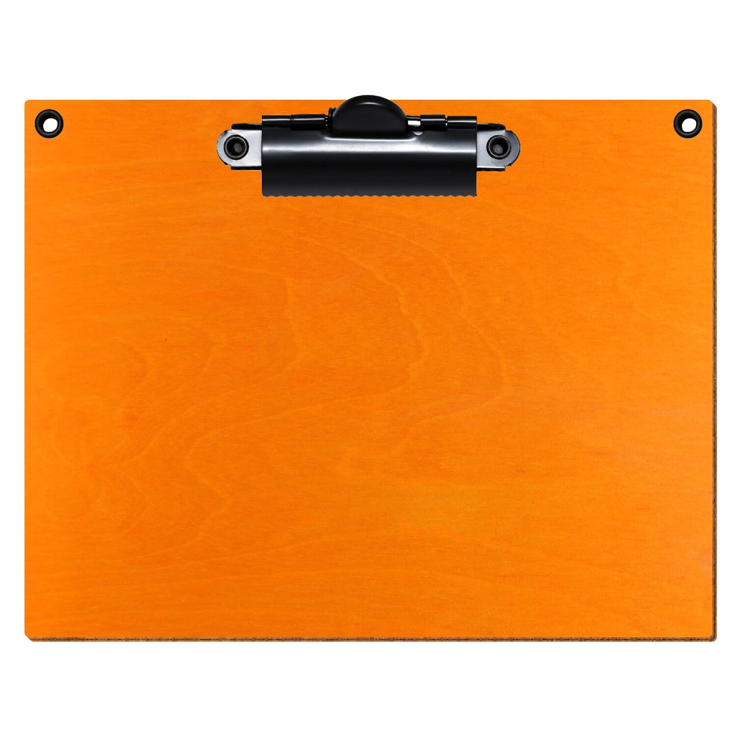Klemmbrett Standardform Orange mit 2 Ösen A6 querkant Zahnklemme schwarz
