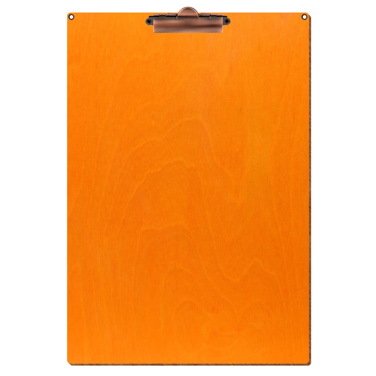 Klemmbrett Standardform Orange mit 2 Ösen A3 hochkant Zahnklemme Kupfer
