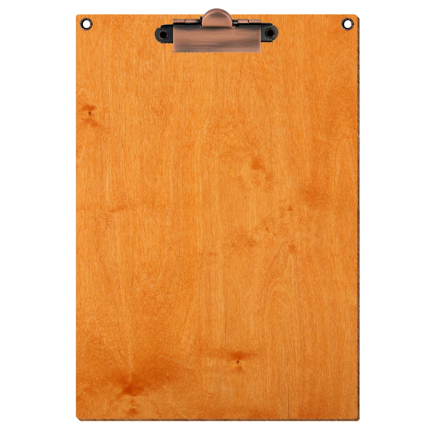 Klemmbrett Standardform Toscana mit 2 Ösen A5 hochkant Zahnklemme Kupfer