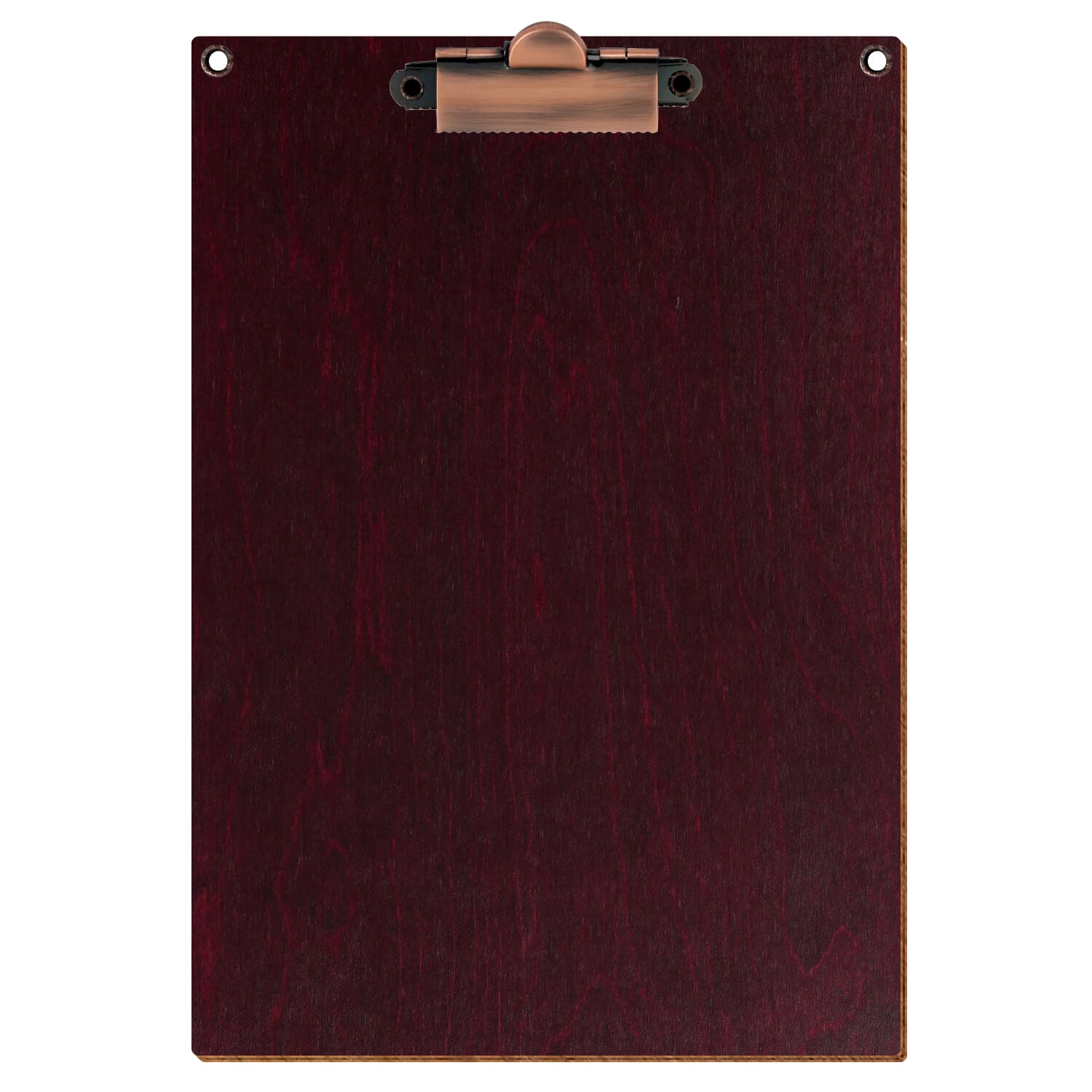 Klemmbrett Standardform Violett mit 2 Ösen A5 hochkant Zahnklemme Kupfer