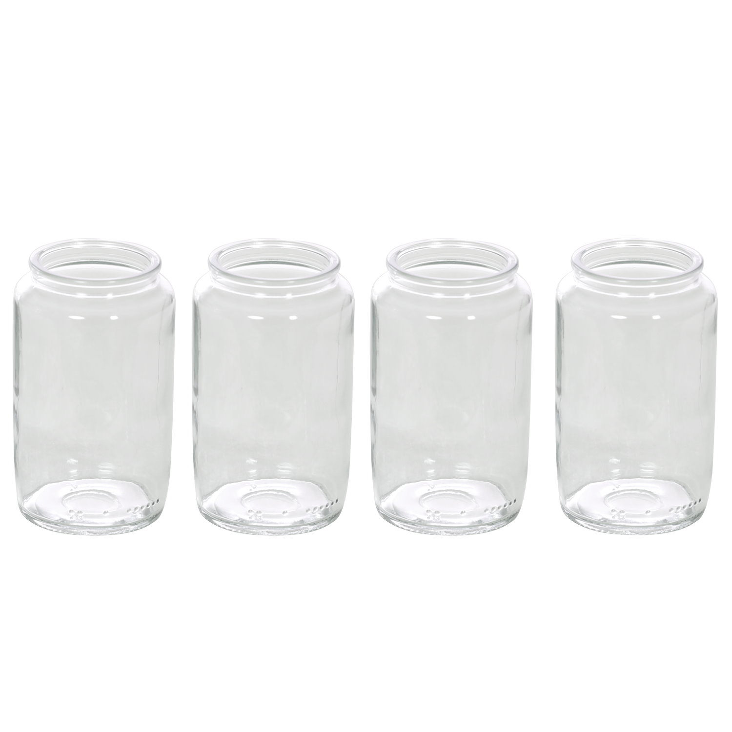 Windlicht Teelichtglas Ø 47mm – 4er Set