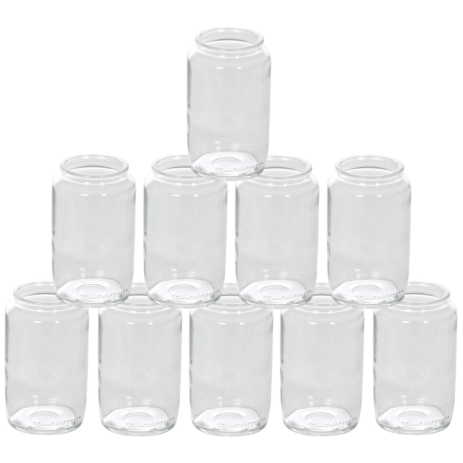 Windlicht Teelichtglas Ø 47mm – 10er Set