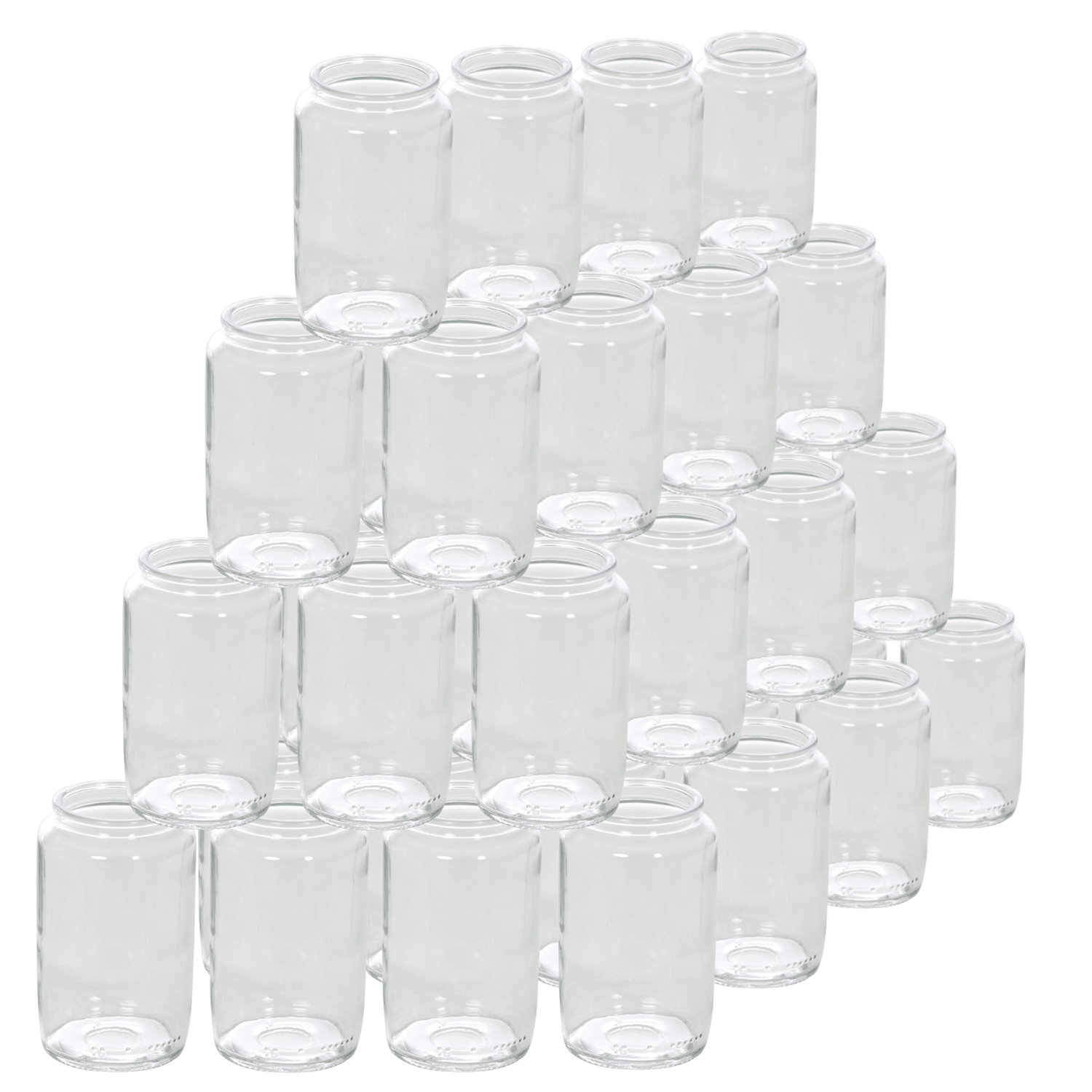 Windlicht Teelichtglas Ø 47mm – 40er Set