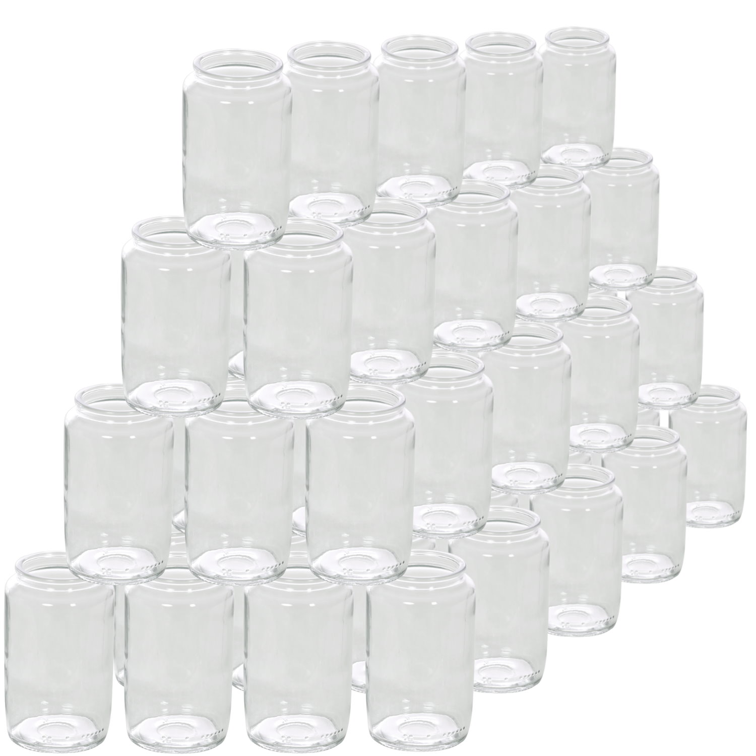 Windlicht Teelichtglas Ø 47mm – 50er Set