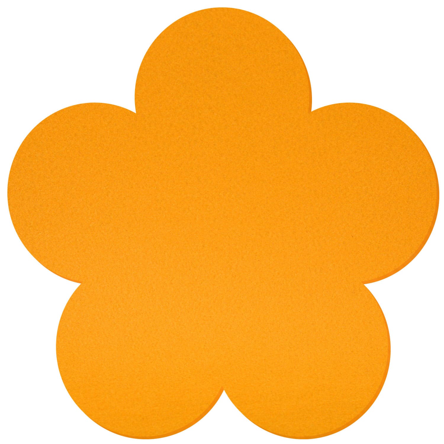 Untersetzer Blume V2 Filz Zuschnitt Gelb 3-60cm