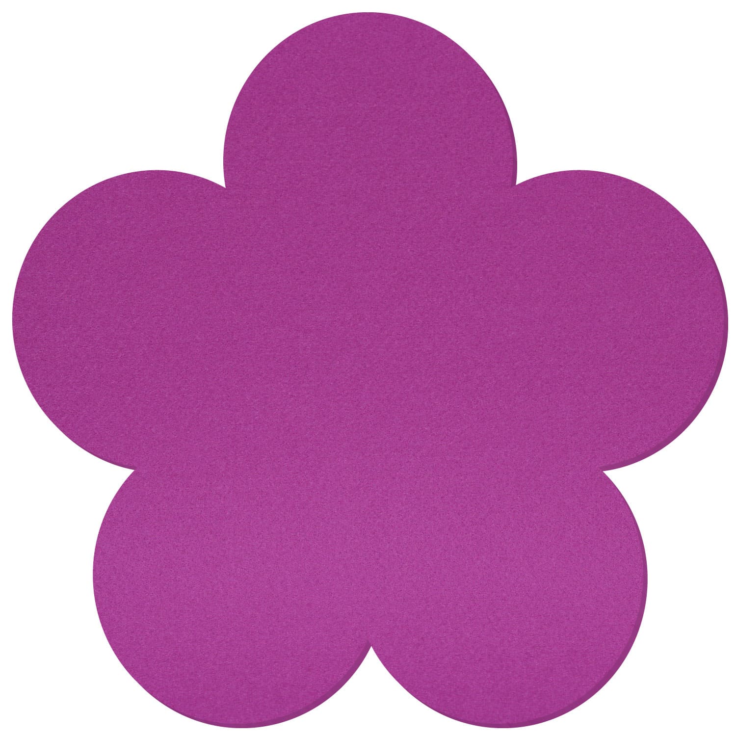 Untersetzer Blume V2 Filz Zuschnitt Lila 3-60cm