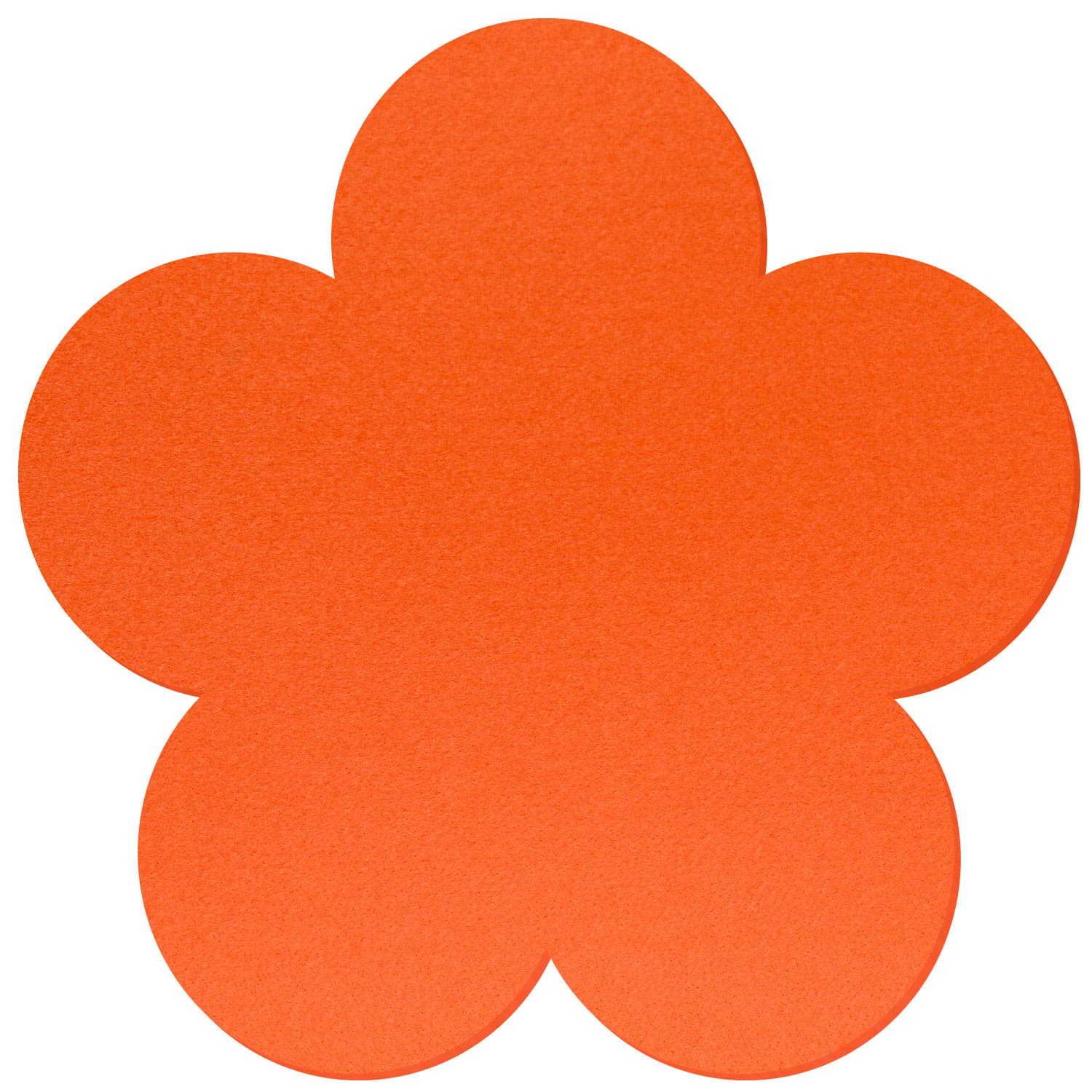 Untersetzer Blume V2 Filz Zuschnitt Orange 3-60cm