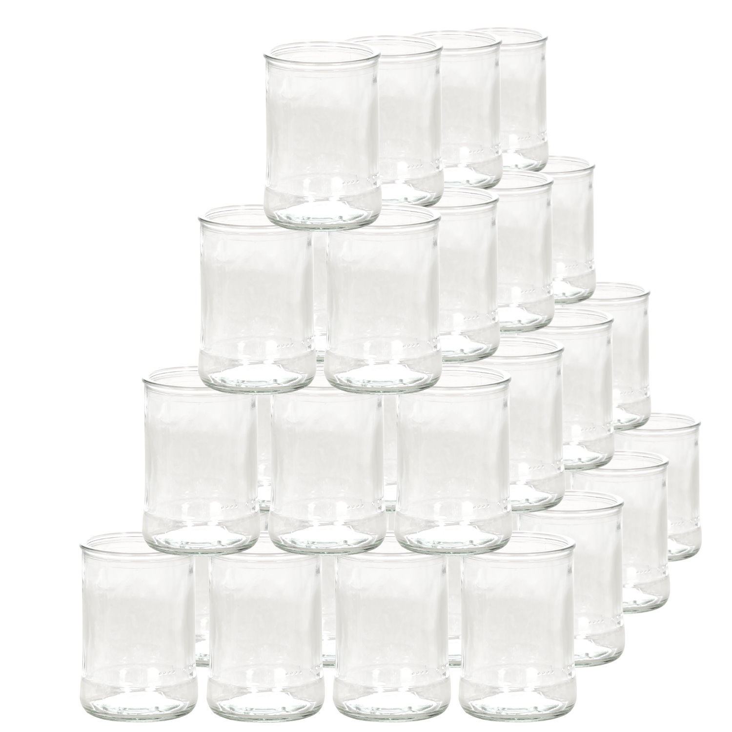 Windlicht Teelichtglas Para groß Ø 60mm – 40er Set