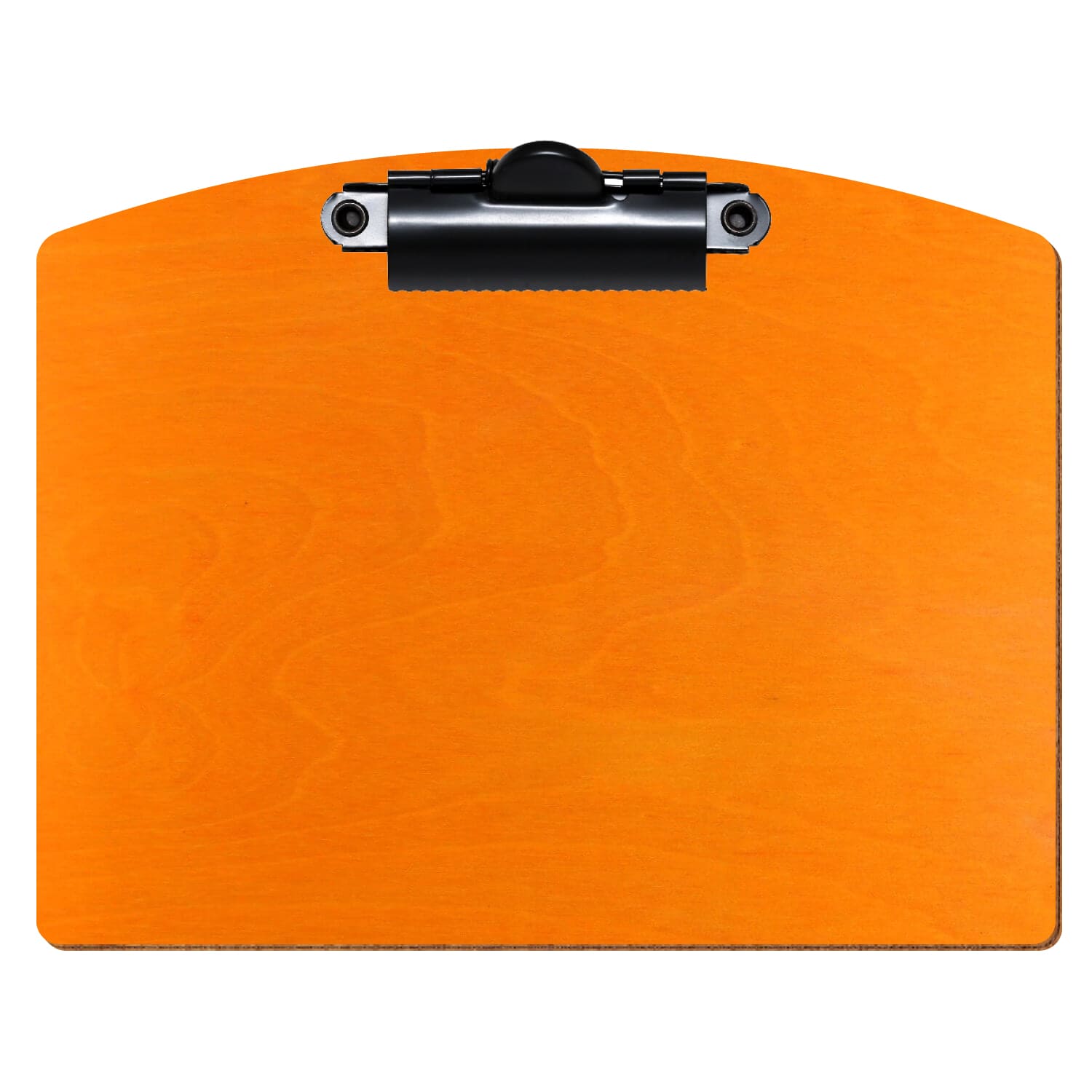 Klemmbrett Segmentform Orange A6 querkant Zahnklemme schwarz
