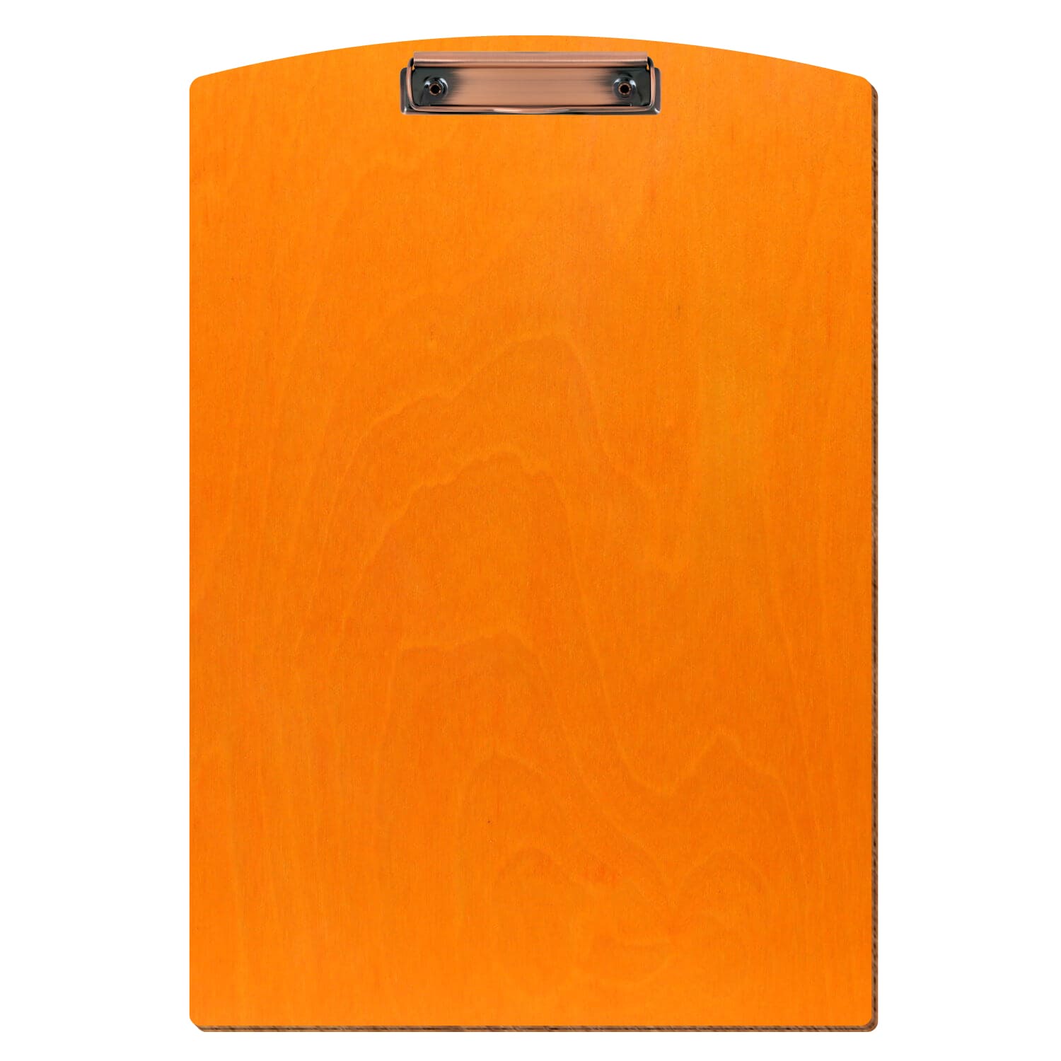 Klemmbrett Segmentform Orange A3 hochkant Bügelklemme Kupfer