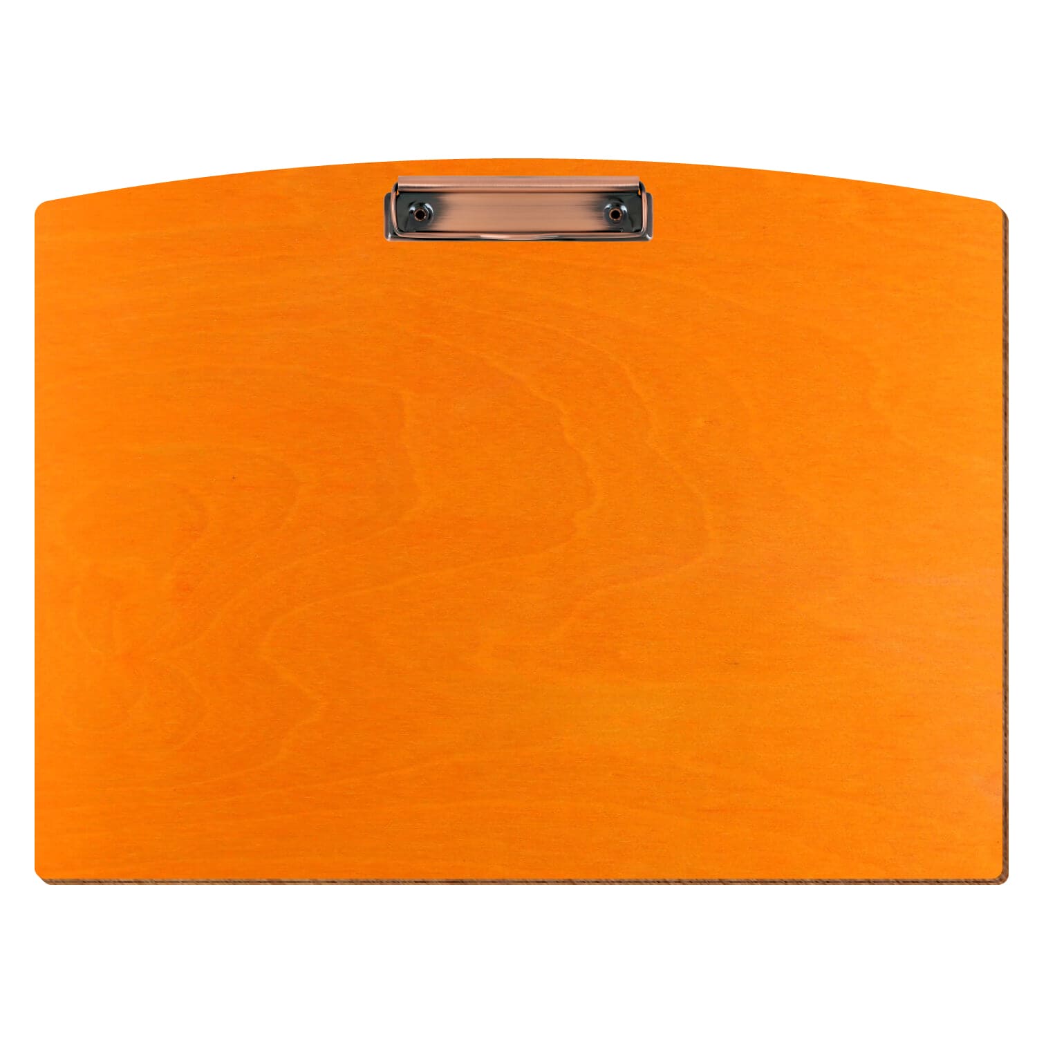 Klemmbrett Segmentform Orange A3 querkant Bügelklemme Kupfer