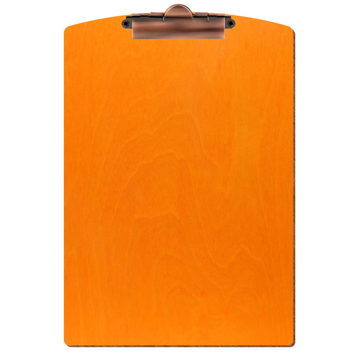 Klemmbrett Segmentform Orange A4 hochkant Zahnklemme Kupfer