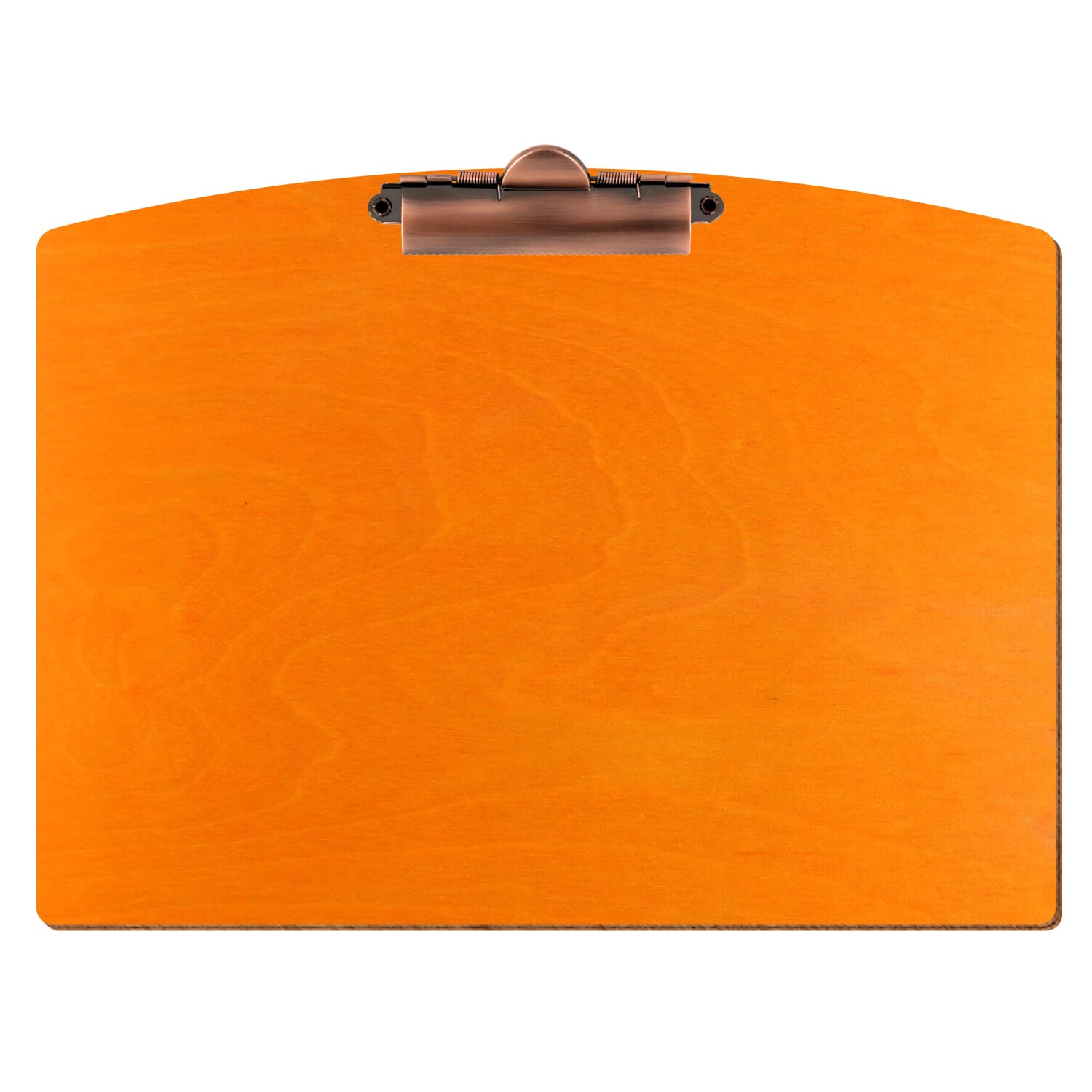 Klemmbrett Segmentform Orange A4 querkant Zahnklemme Kupfer