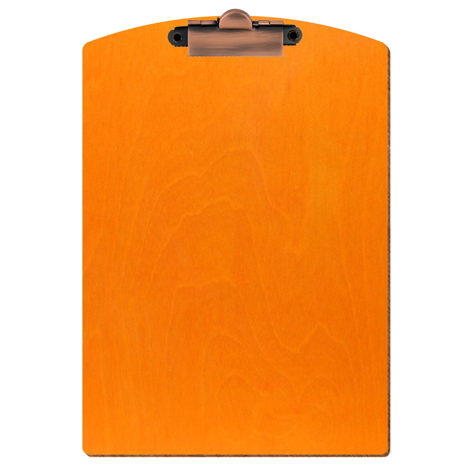 Klemmbrett Segmentform Orange A5 hochkant Zahnklemme Kupfer
