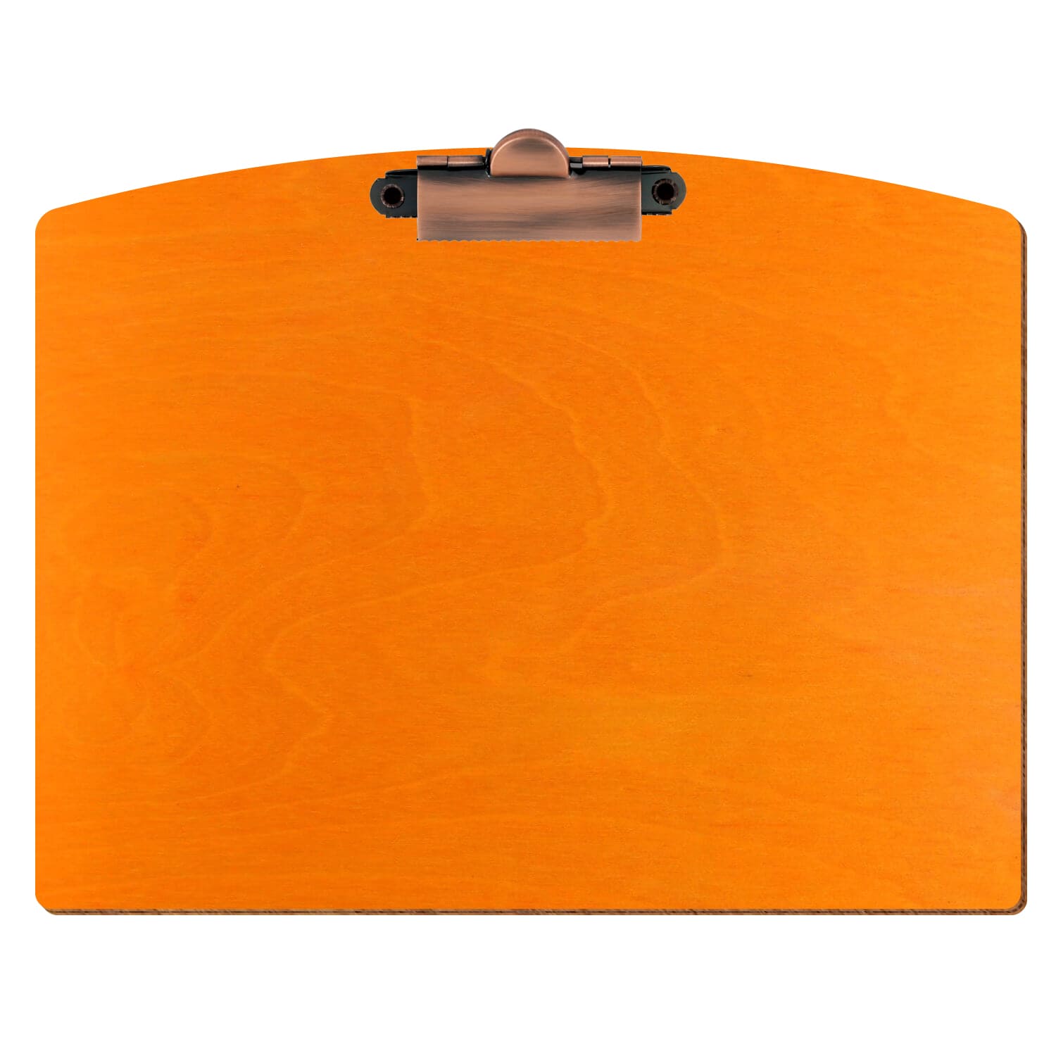 Klemmbrett Segmentform Orange A5 querkant Zahnklemme Kupfer