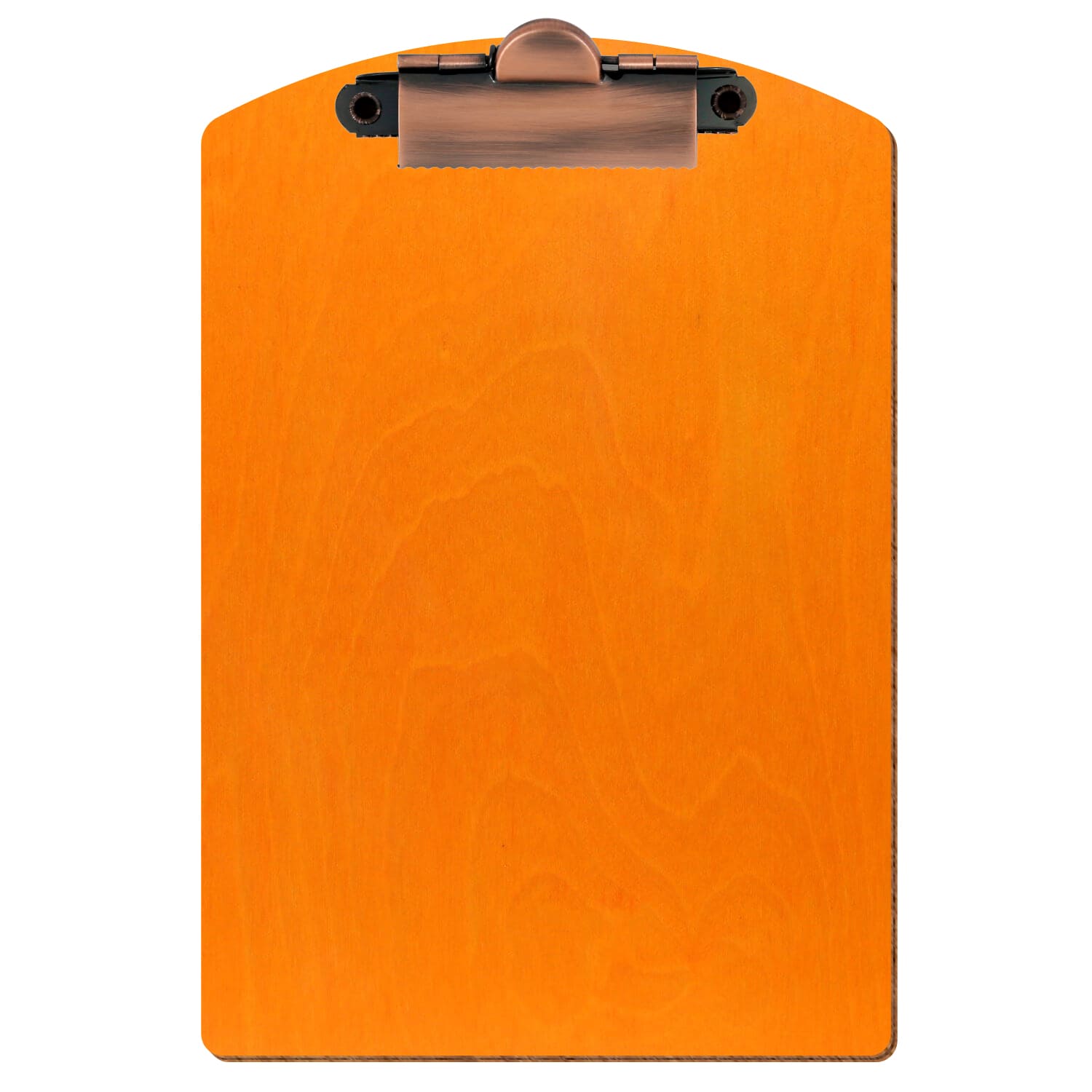 Klemmbrett Segmentform Orange A6 hochkant Zahnklemme Kupfer
