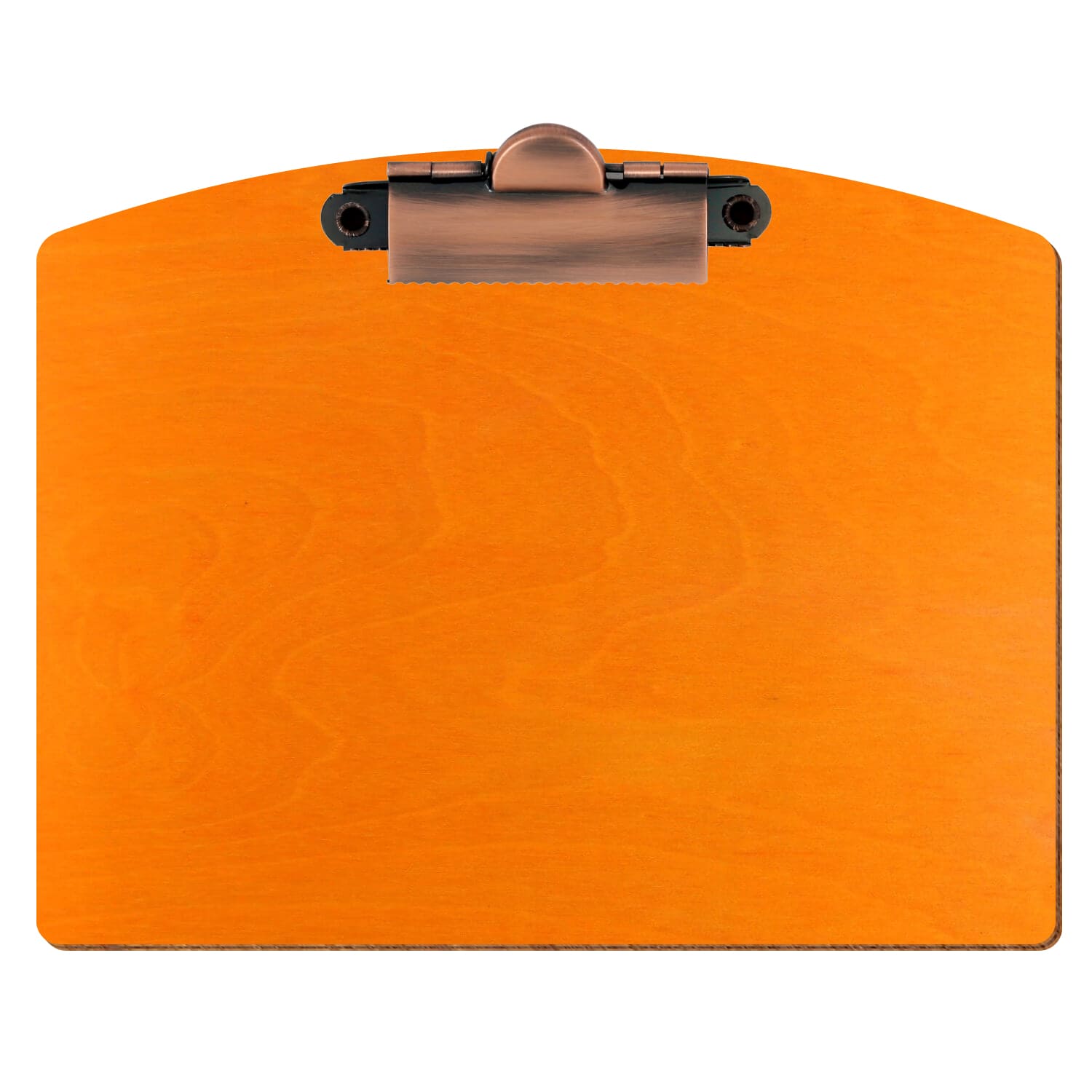 Klemmbrett Segmentform Orange A6 querkant Zahnklemme Kupfer