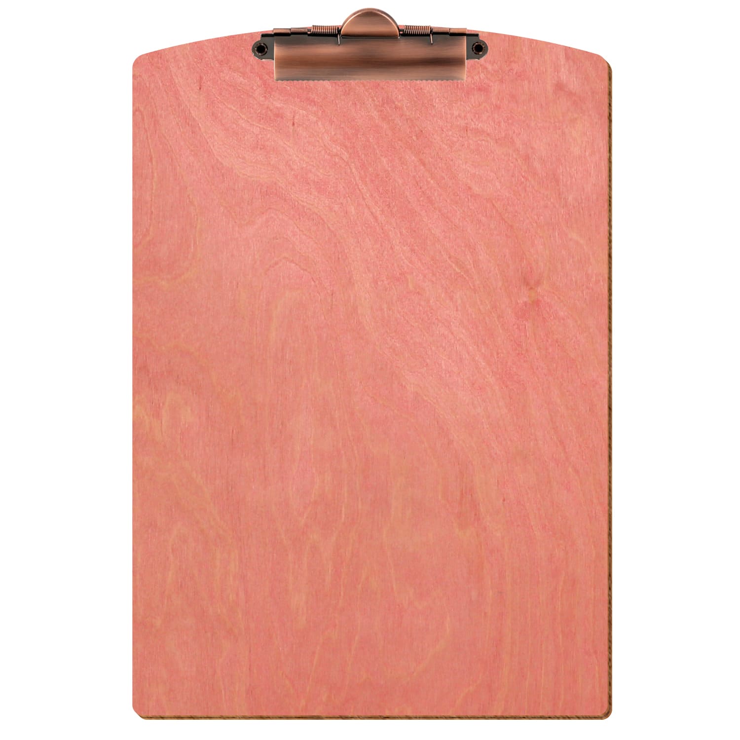Klemmbrett Segmentform Rosa A4 hochkant Zahnklemme Kupfer