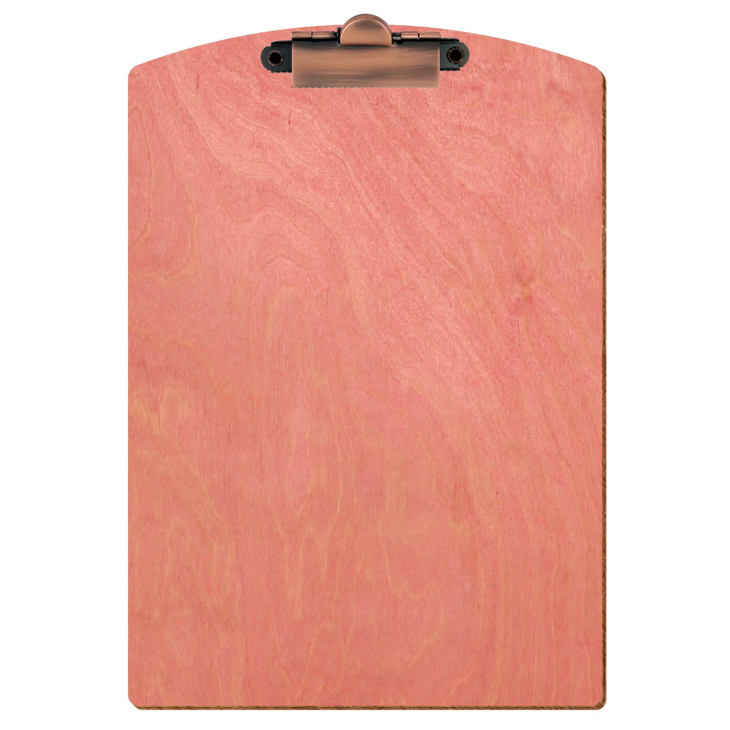 Klemmbrett Segmentform Rosa A5 hochkant Zahnklemme Kupfer