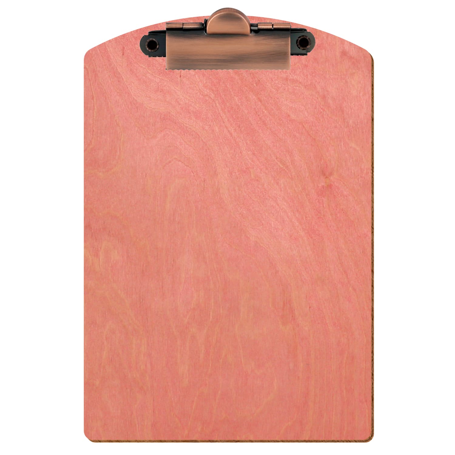 Klemmbrett Segmentform Rosa A6 hochkant Zahnklemme Kupfer
