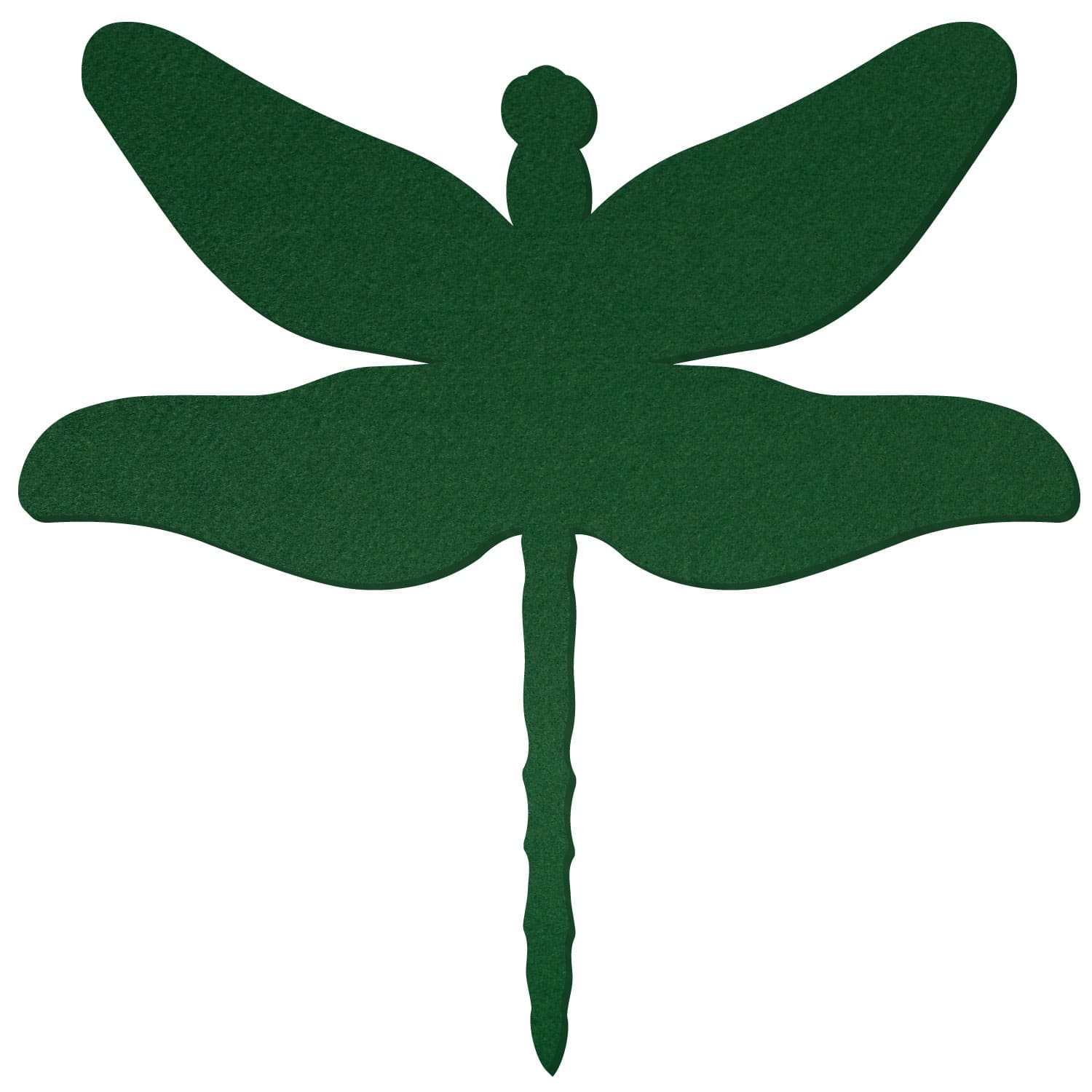 Libelle Filz Zuschnitt Dunkelgrün 3-60cm