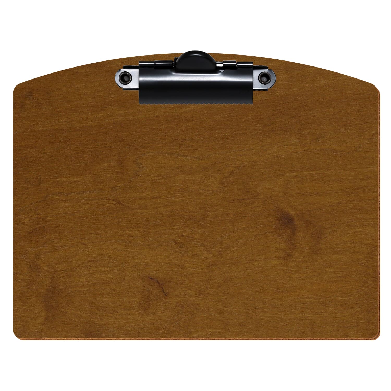 Klemmbrett Segmentform Teak A6 querkant Zahnklemme schwarz
