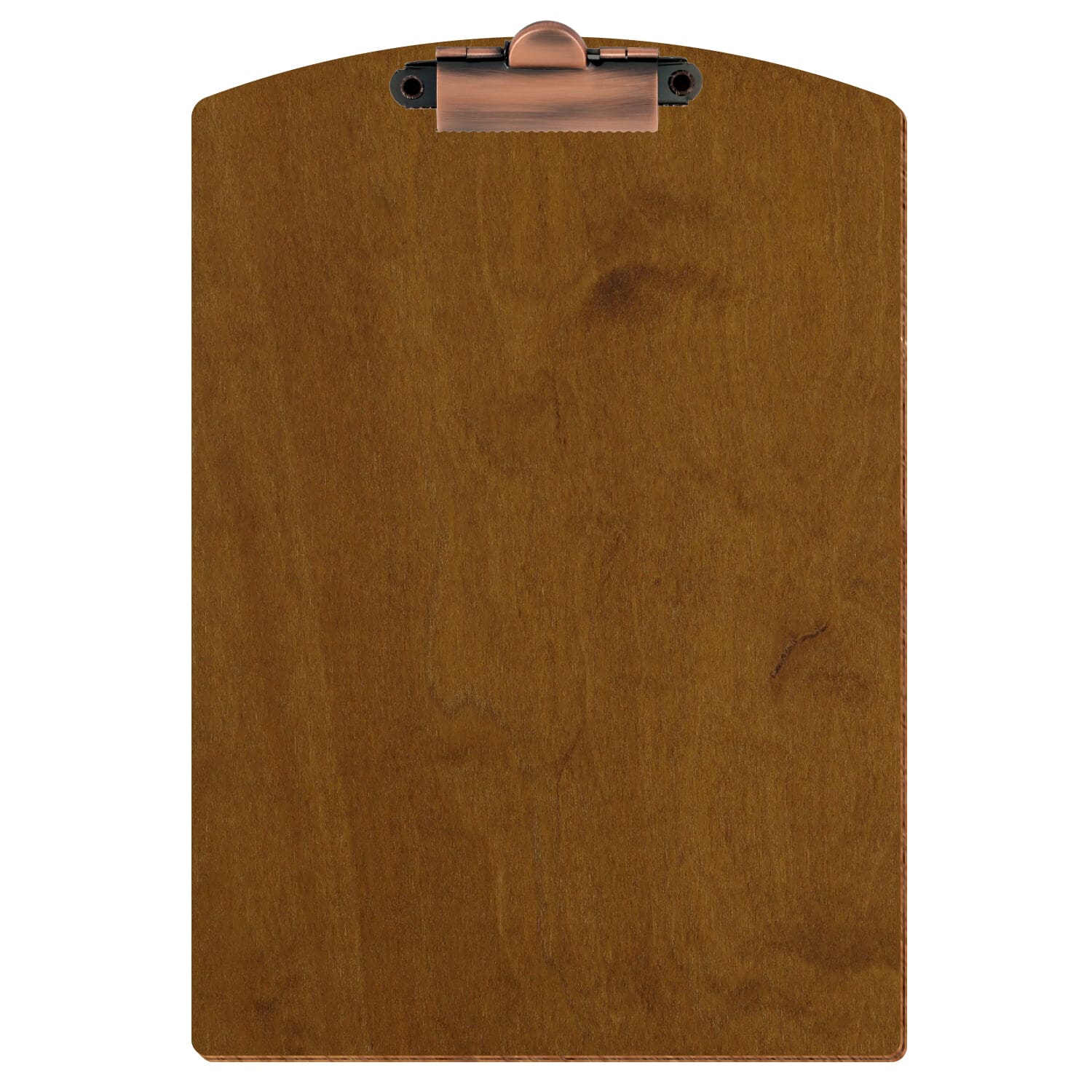 Klemmbrett Segmentform Teak A5 hochkant Zahnklemme Kupfer