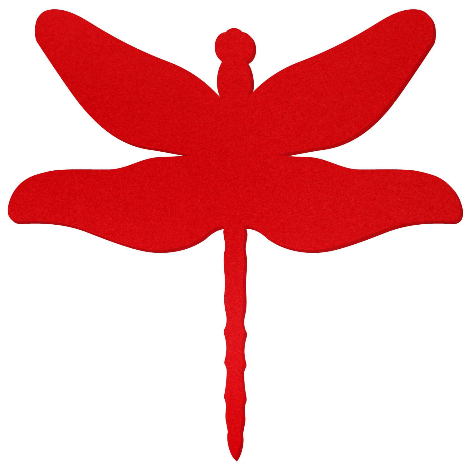 Libelle Filz Zuschnitt Rot 3-60cm