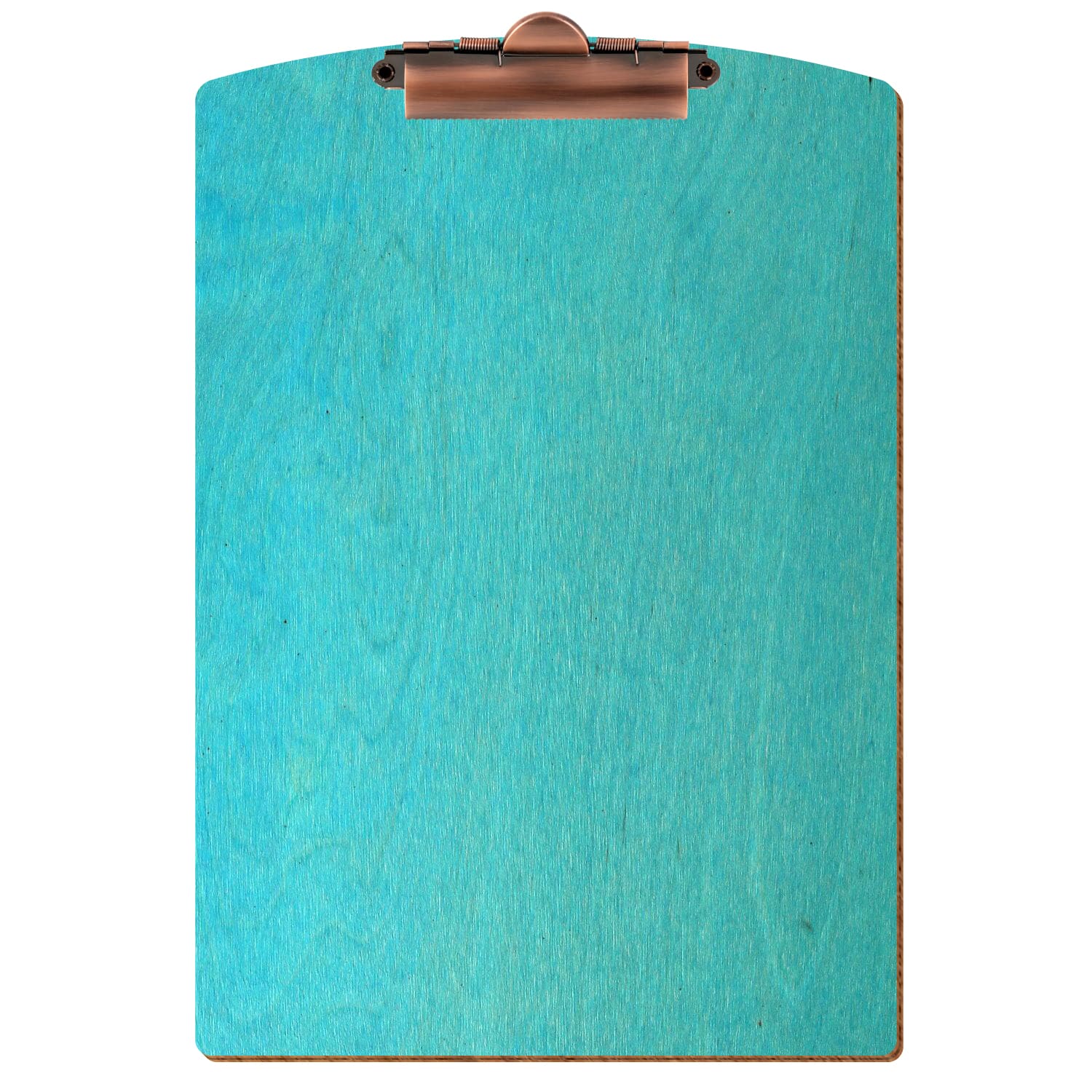 Klemmbrett Segmentform Türkis A4 hochkant Zahnklemme Kupfer