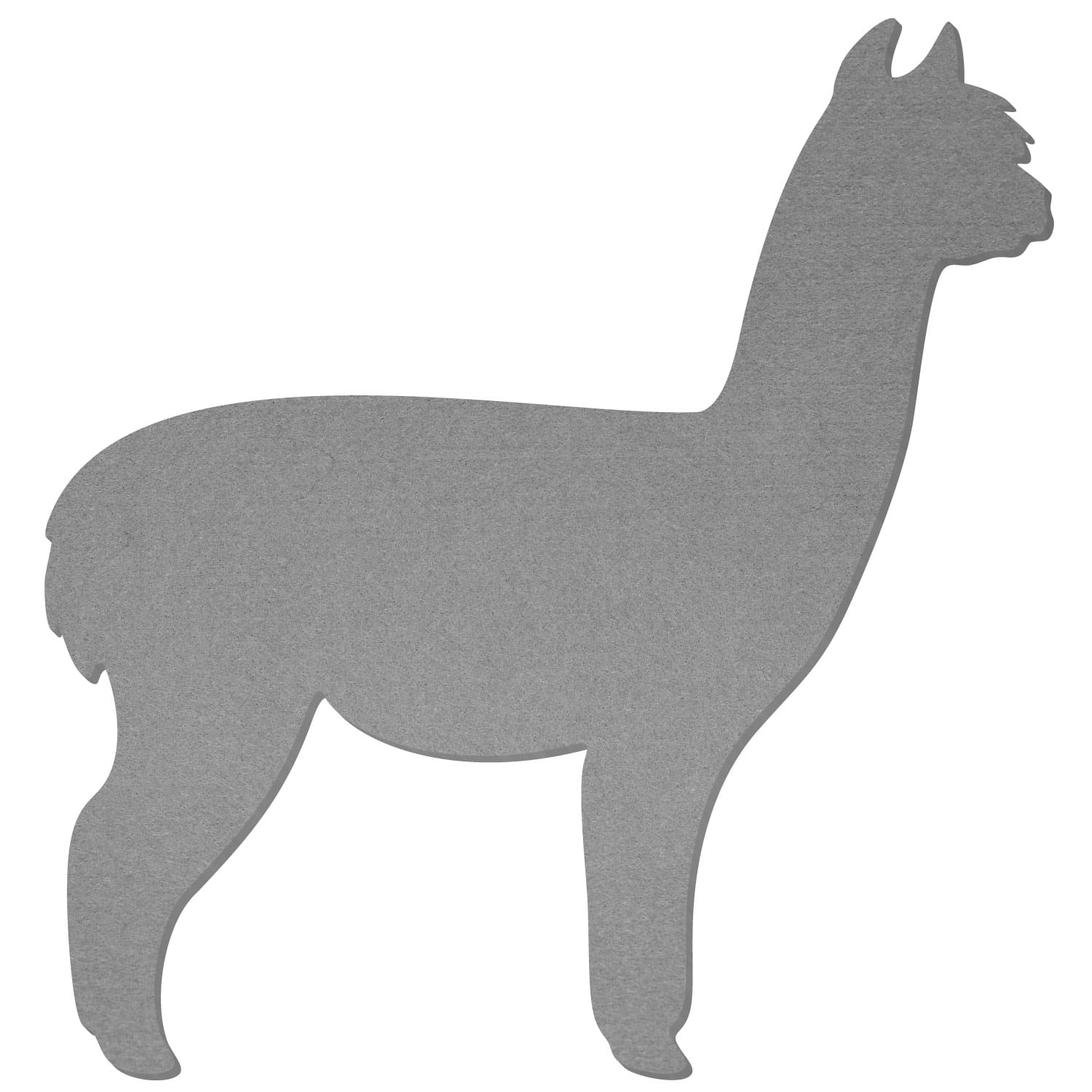 Alpaka Filz Zuschnitt Grau 3-60cm